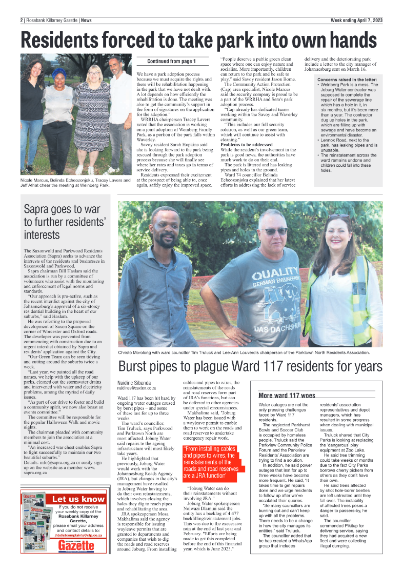 Rosebank Killarney Gazette 7 April 2023 page 2