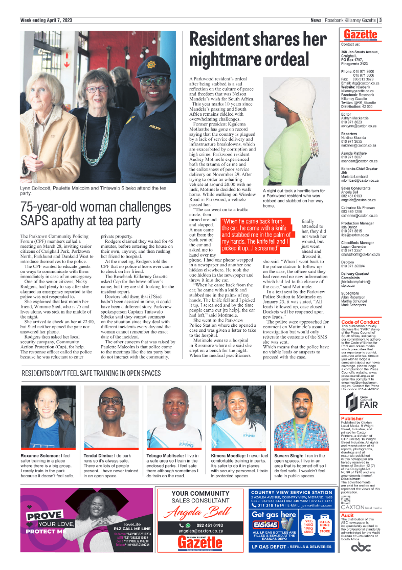 Rosebank Killarney Gazette 7 April 2023 page 3