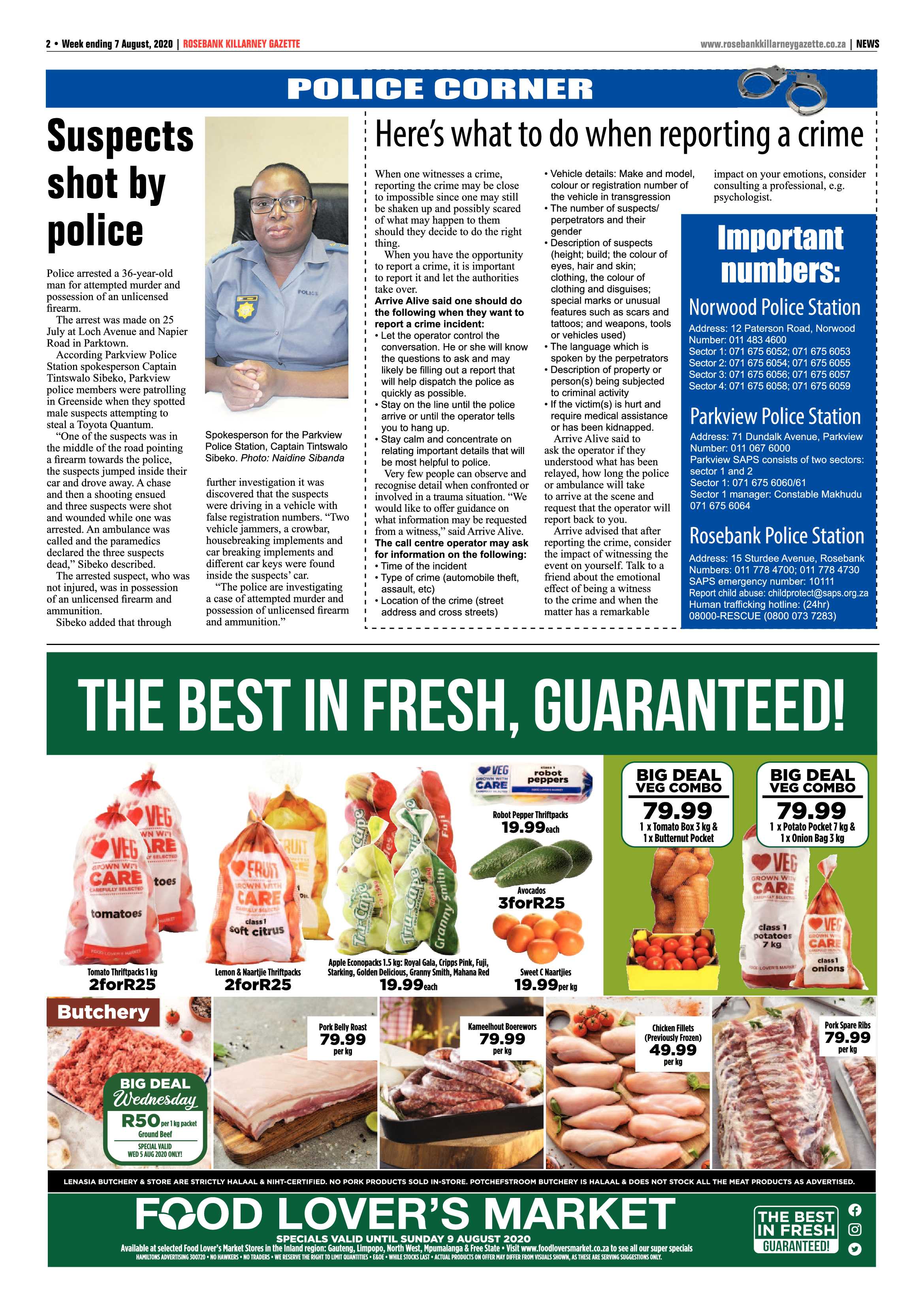 Rosebank Killarney Gazette 07 August 2020 page 2