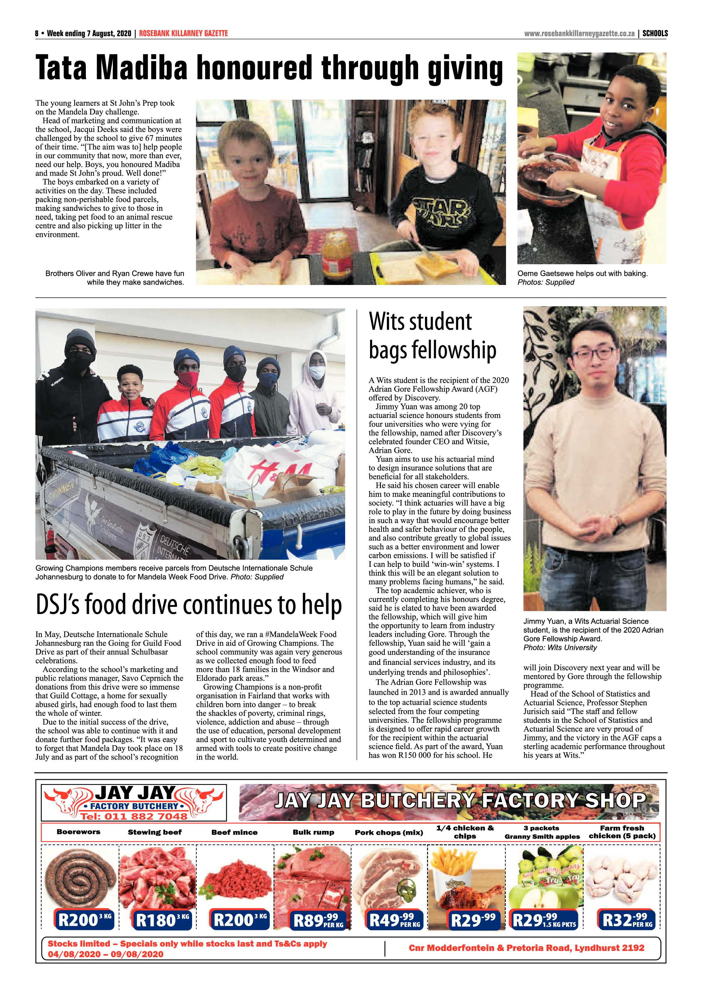 Rosebank Killarney Gazette 07 August 2020 page 8