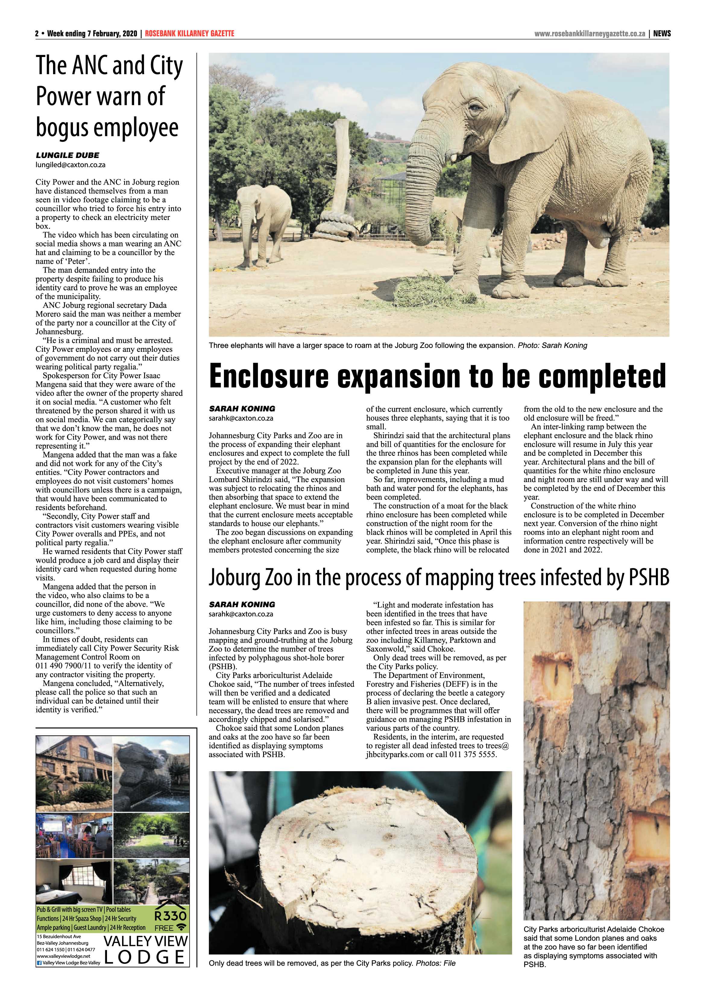 Rosebank Killarney Gazette 7 February 2020 page 2