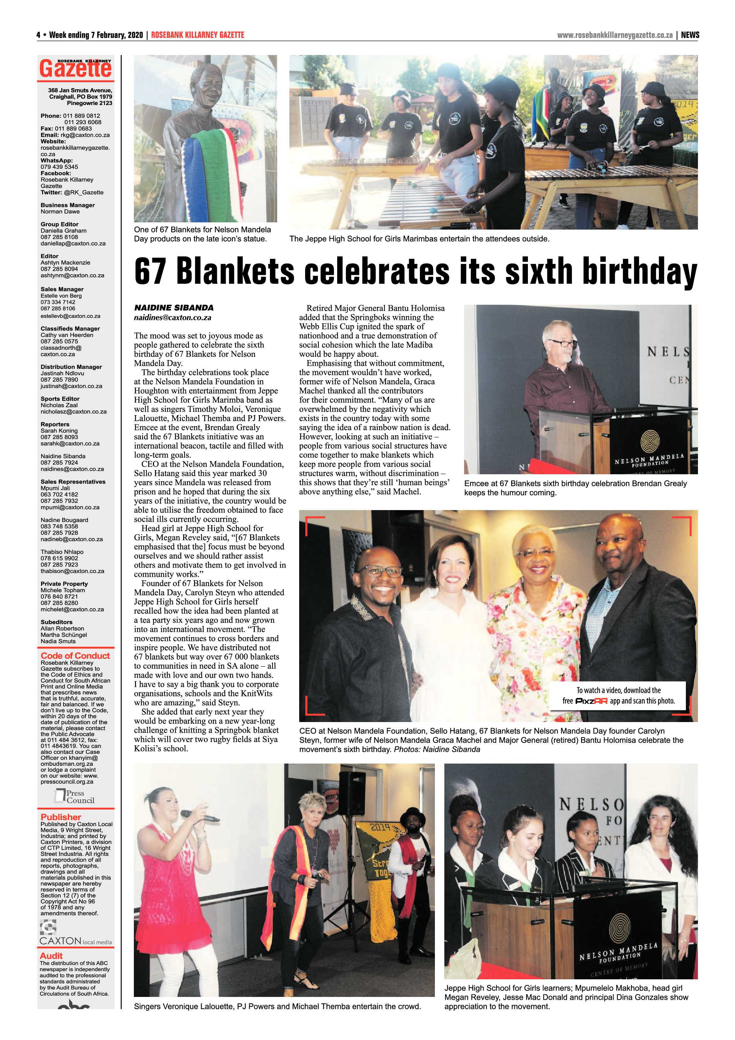 Rosebank Killarney Gazette 7 February 2020 page 4