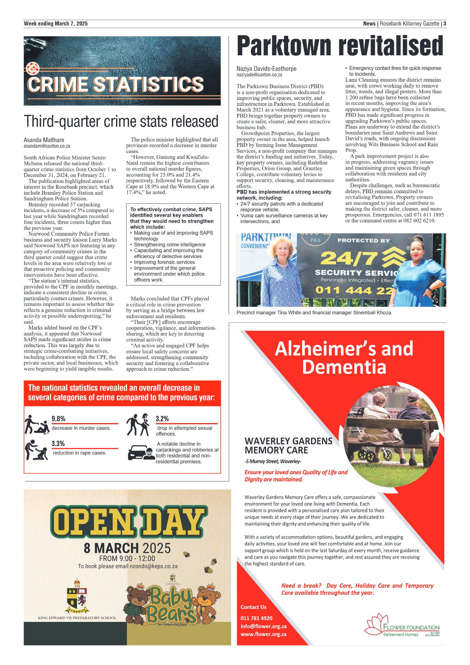 Rosebank Killarney Gazette 7 March 2025 page 3