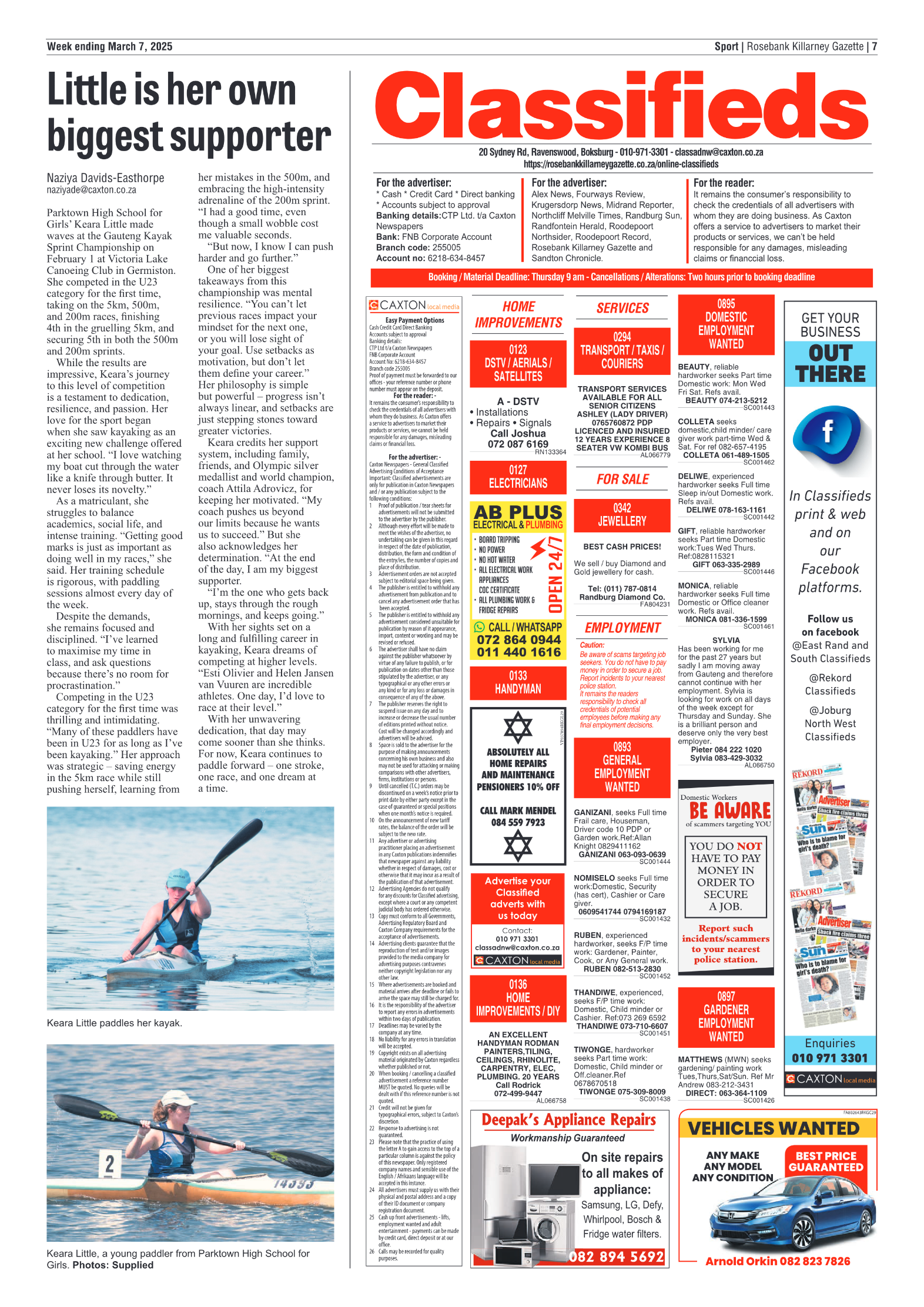 Rosebank Killarney Gazette 7 March 2025 page 7