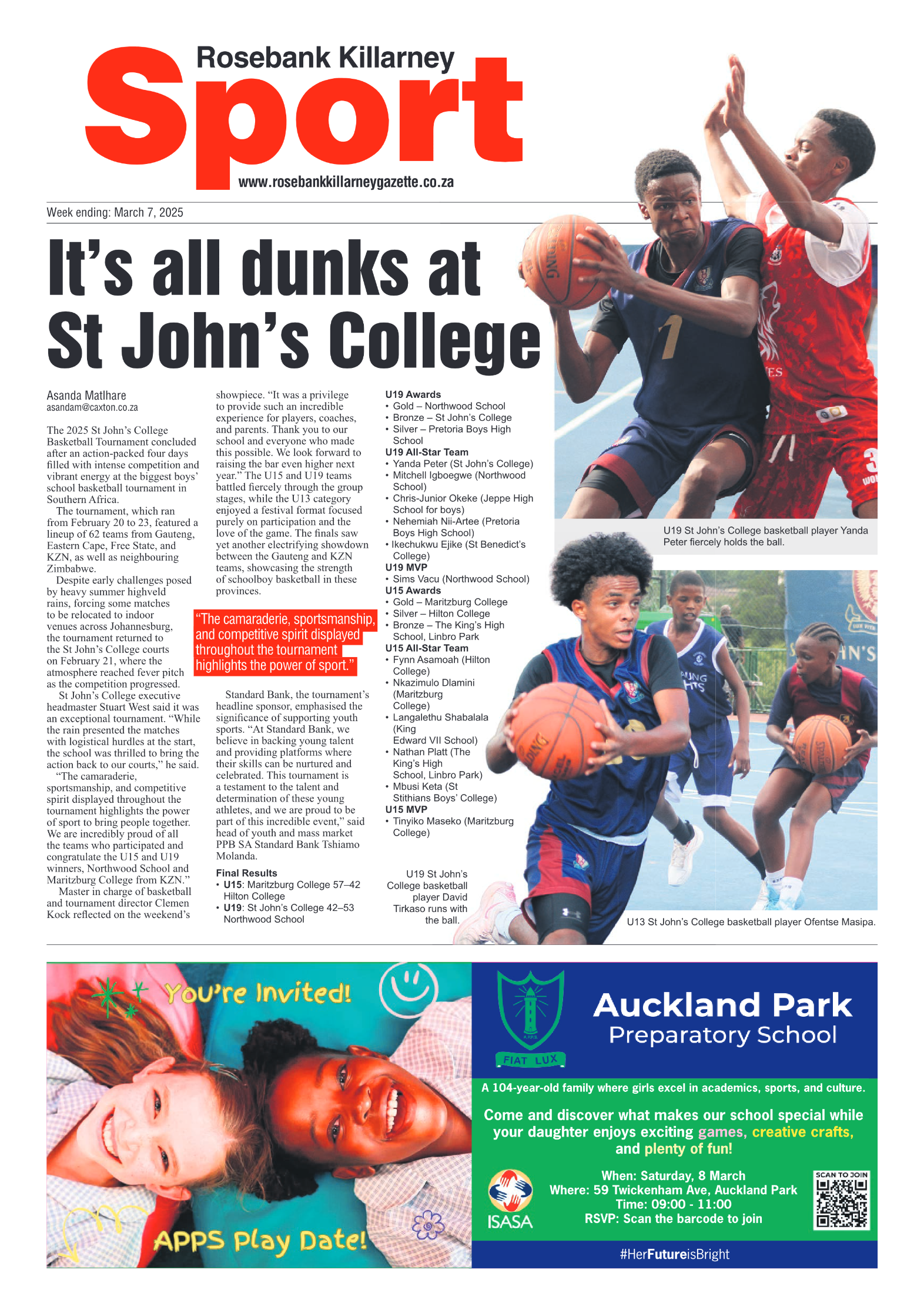 Rosebank Killarney Gazette 7 March 2025 page 8