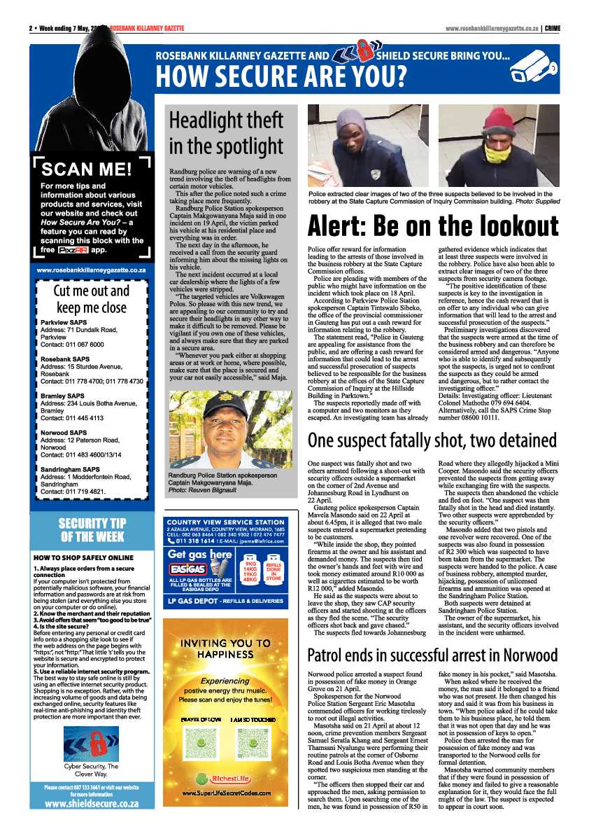 Rosebank Killarney Gazette 7 May 2021 page 2