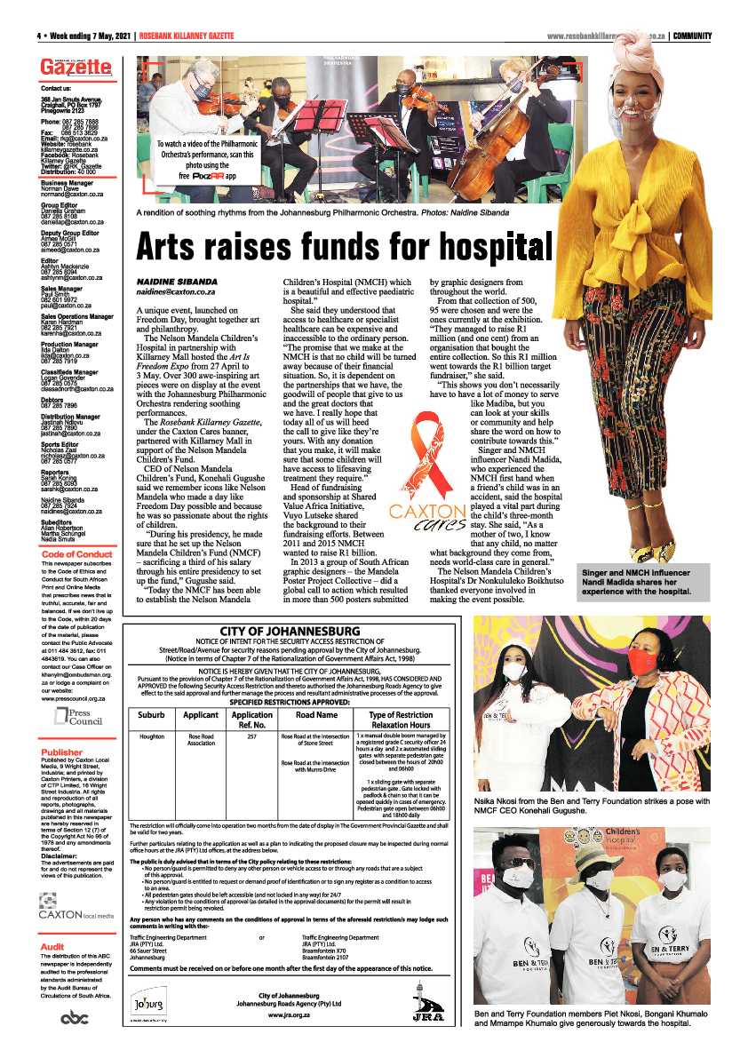Rosebank Killarney Gazette 7 May 2021 page 4