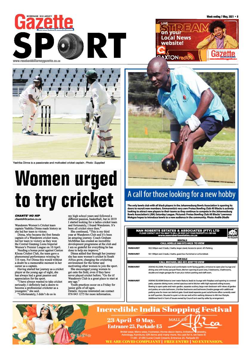 Rosebank Killarney Gazette 7 May 2021 page 8