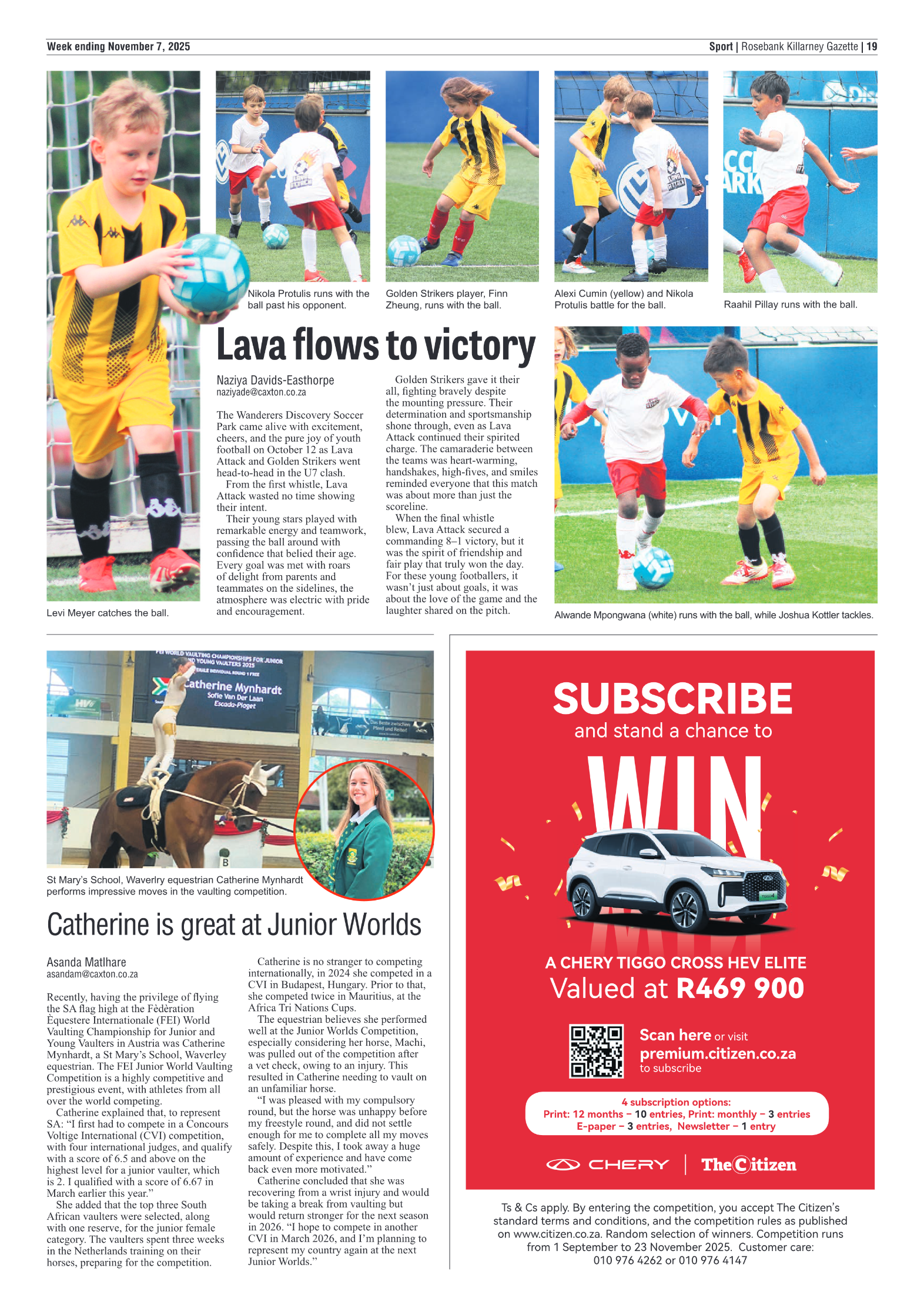 Rosebank Killarney Gazette 7 November 2025 page 19