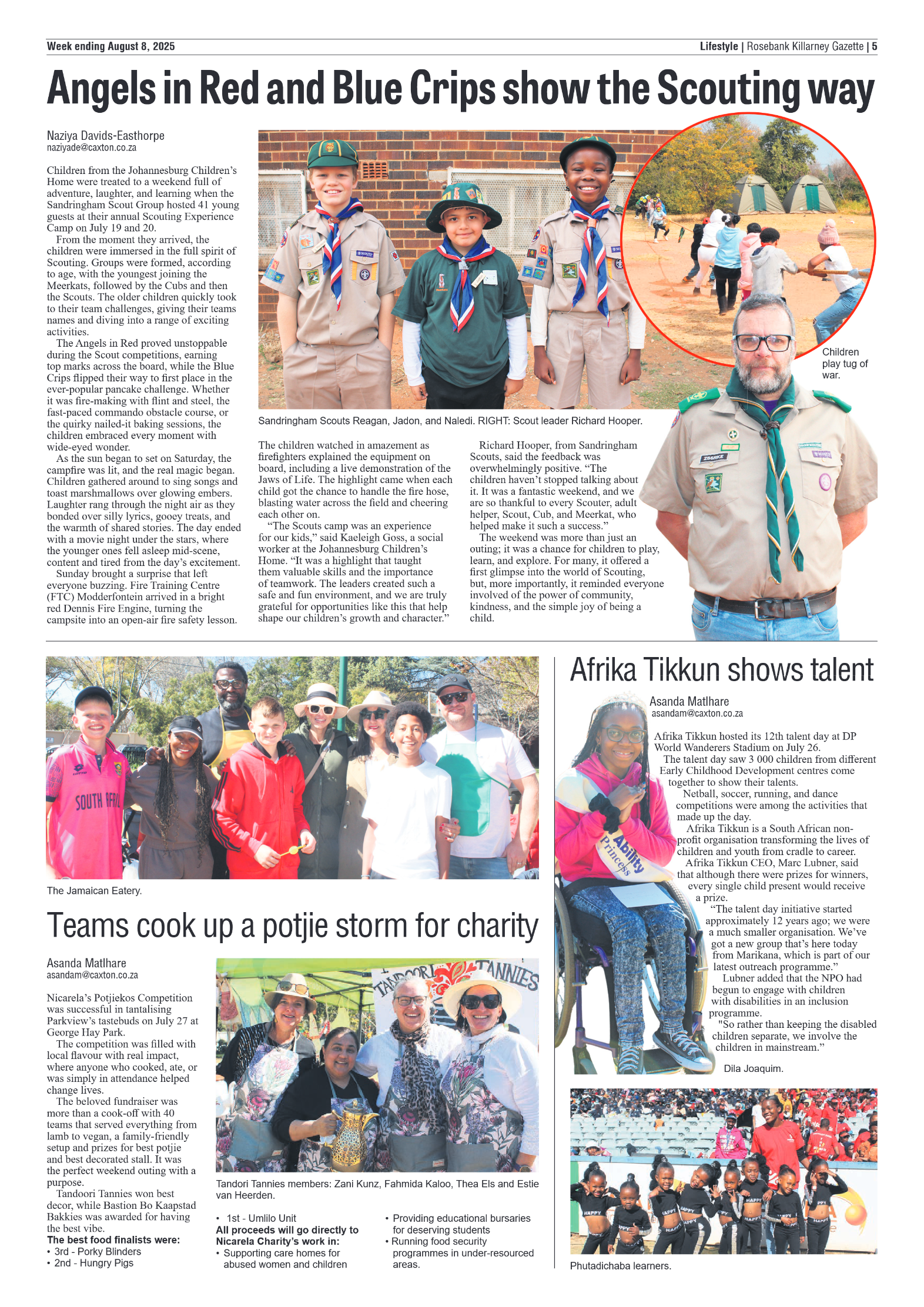 Rosebank Killarney Gazette 8 August 2025 page 5