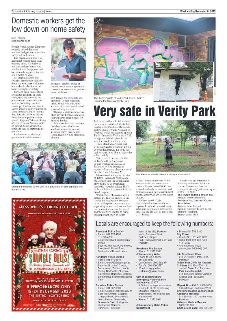 Rosebank Killarney Gazette 8 December 2023 page 2