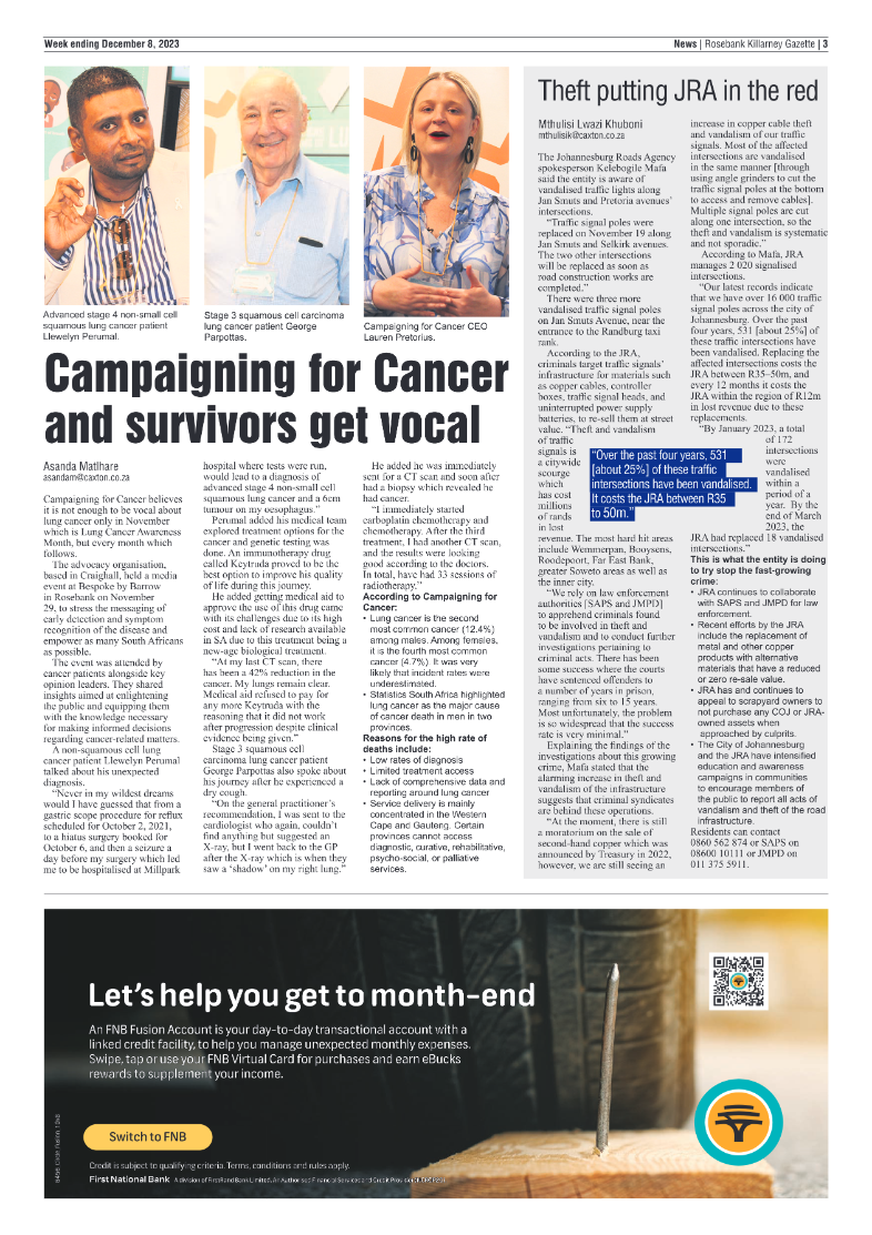 Rosebank Killarney Gazette 8 December 2023 page 3