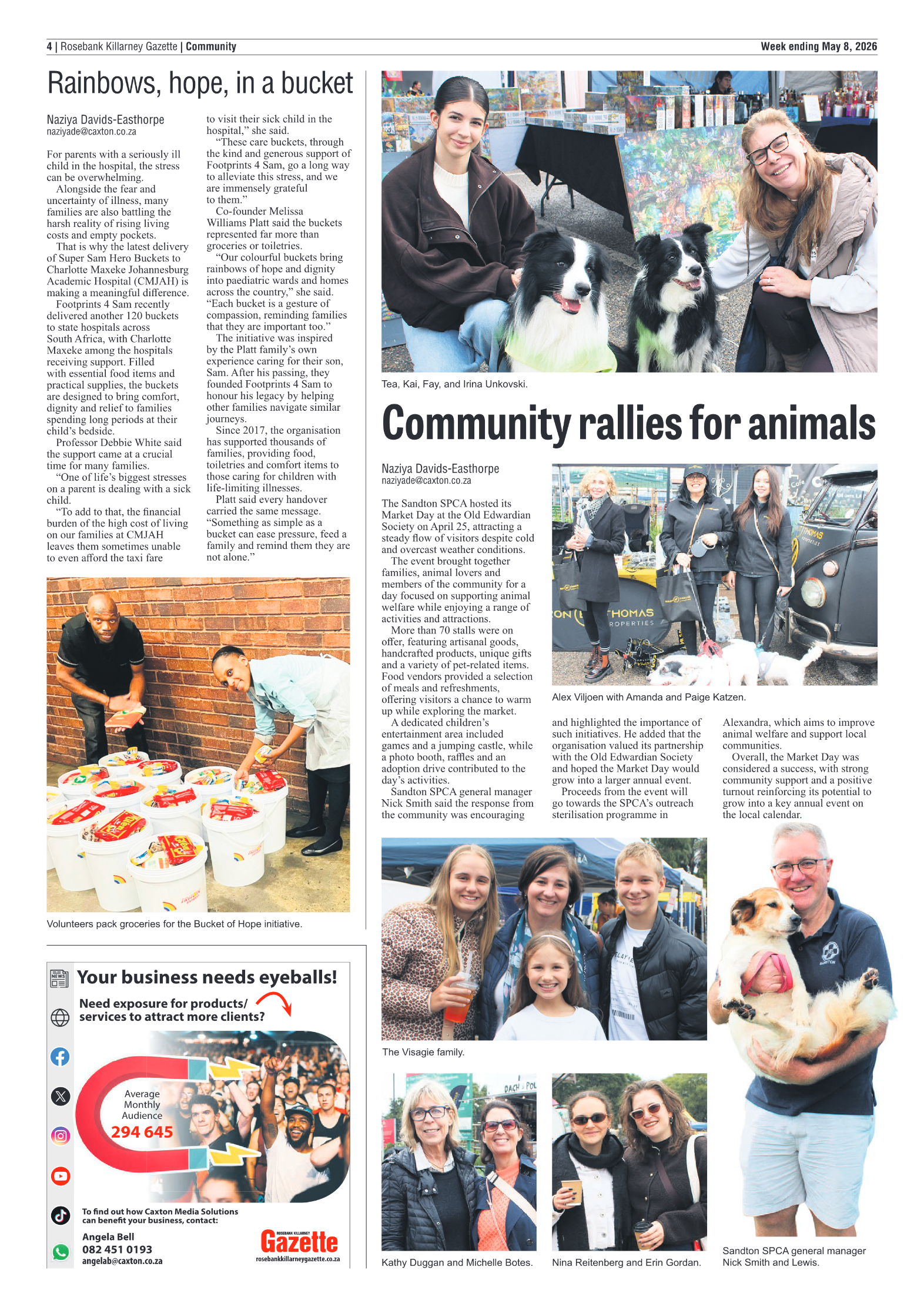 Rosebank Killarney Gazette 8 May 2026 page 4