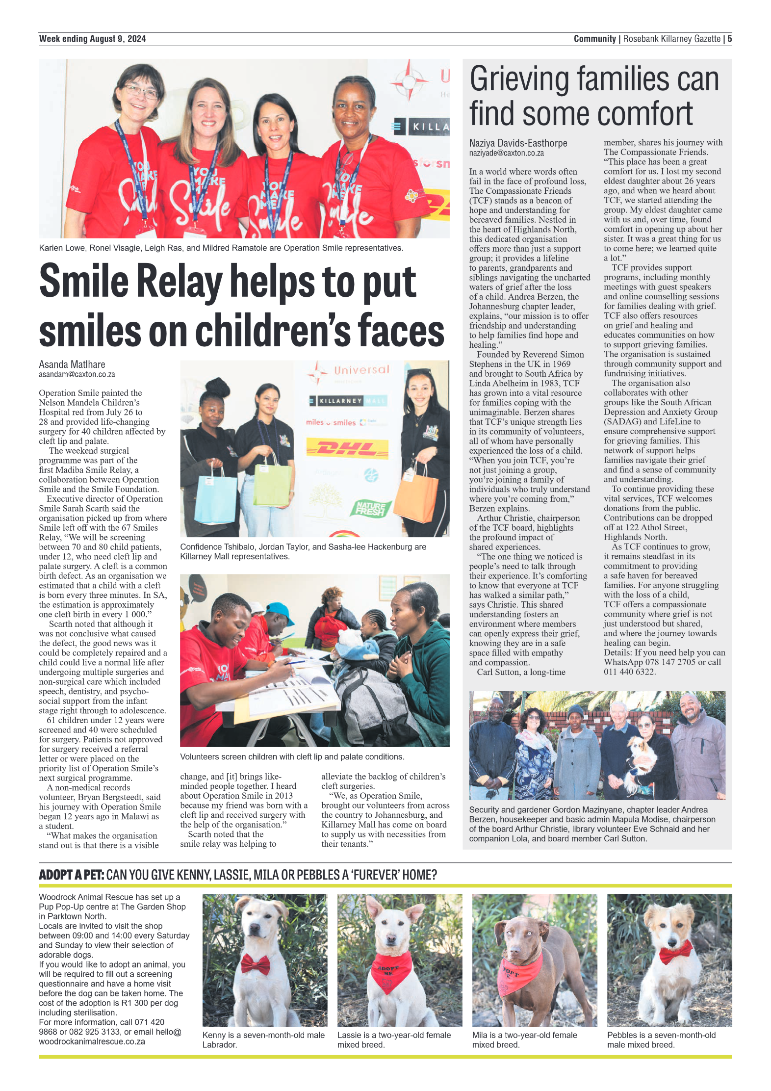 Rosebank Killarney Gazette 9 August 2024 page 5