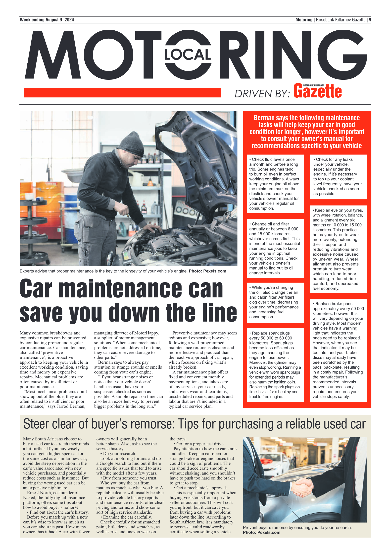 Rosebank Killarney Gazette 9 August 2024 page 9