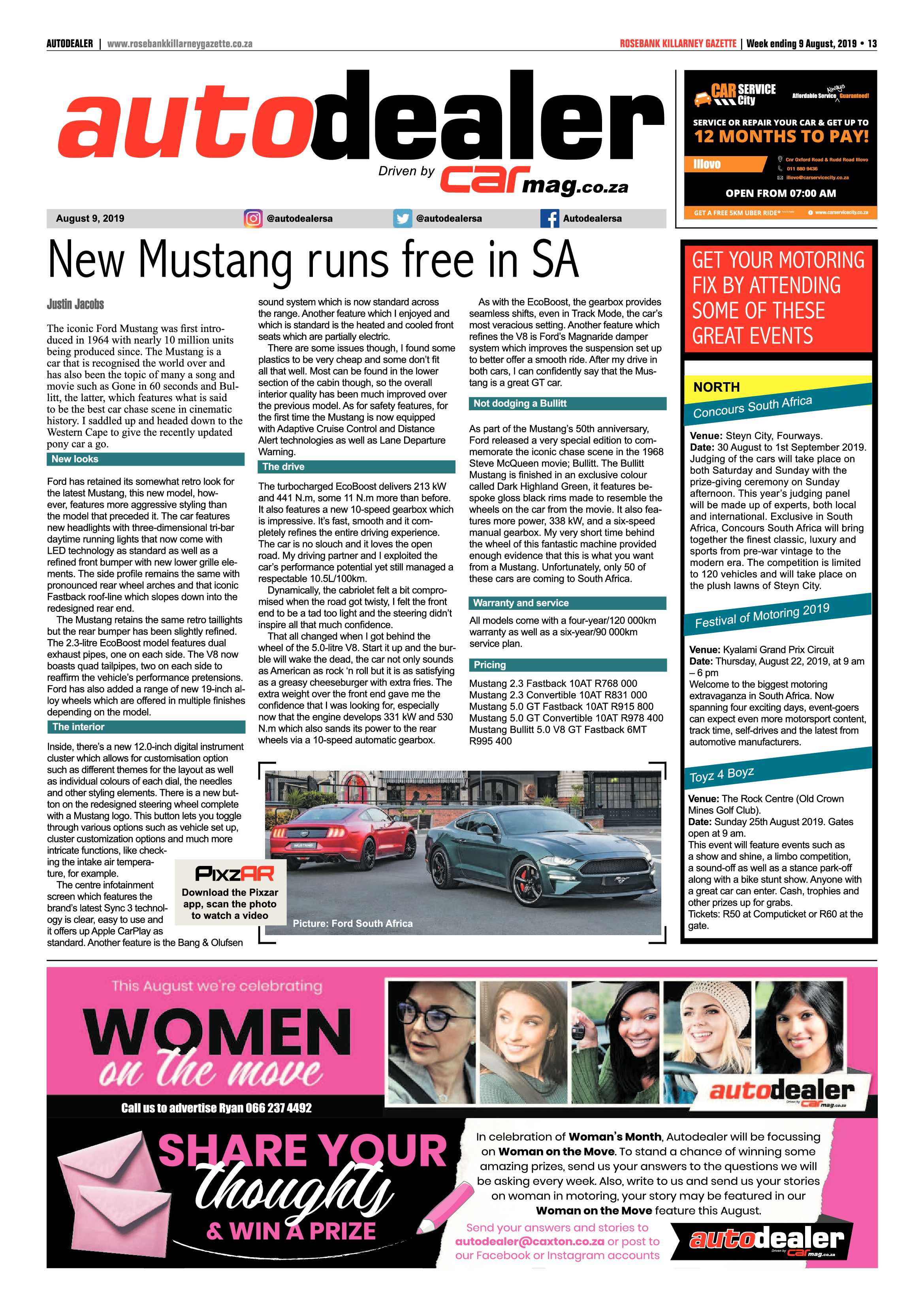 Rosebank Killarney Gazette 9 August, 2019 page 13