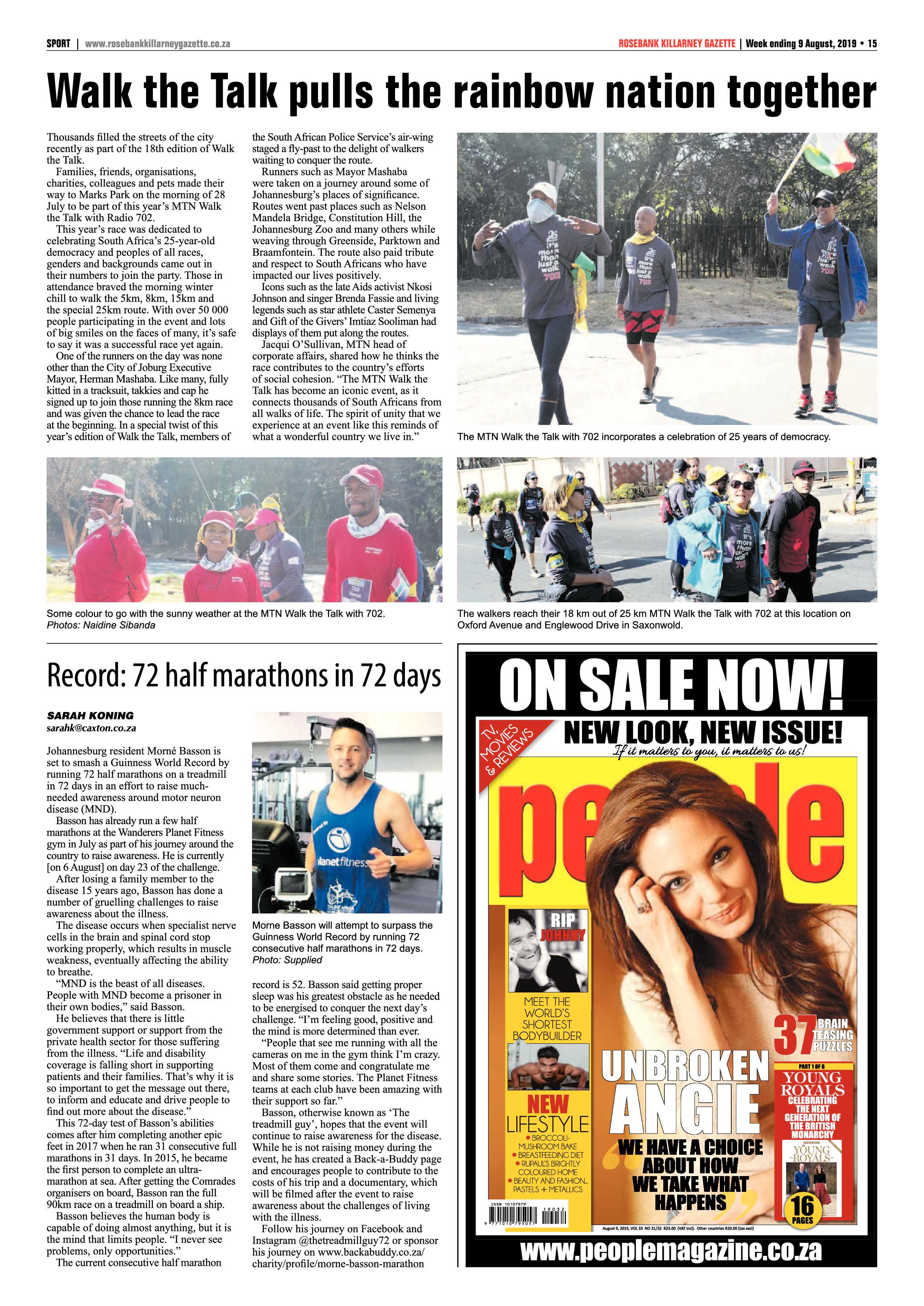 Rosebank Killarney Gazette 9 August, 2019 page 15