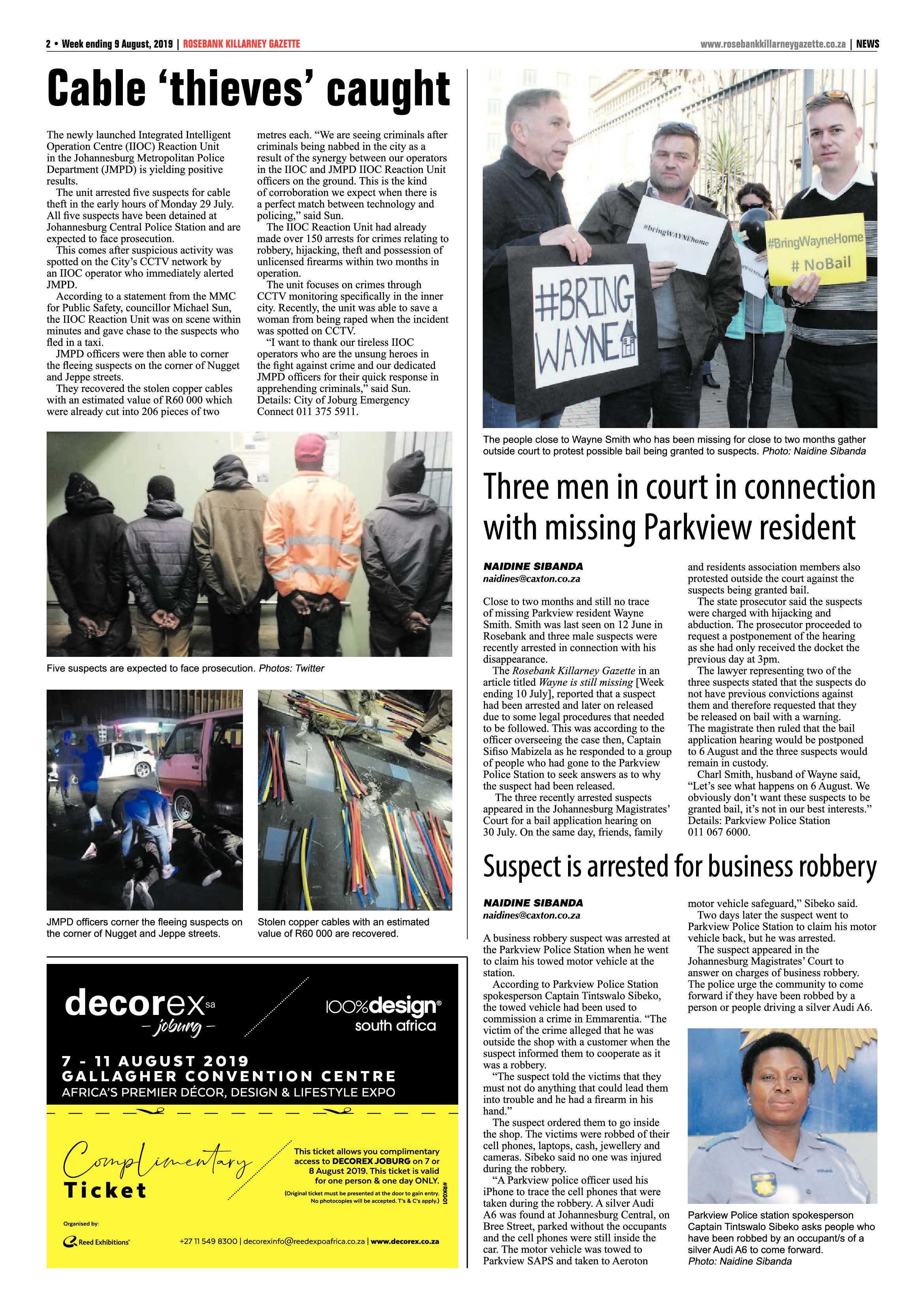 Rosebank Killarney Gazette 9 August, 2019 page 2