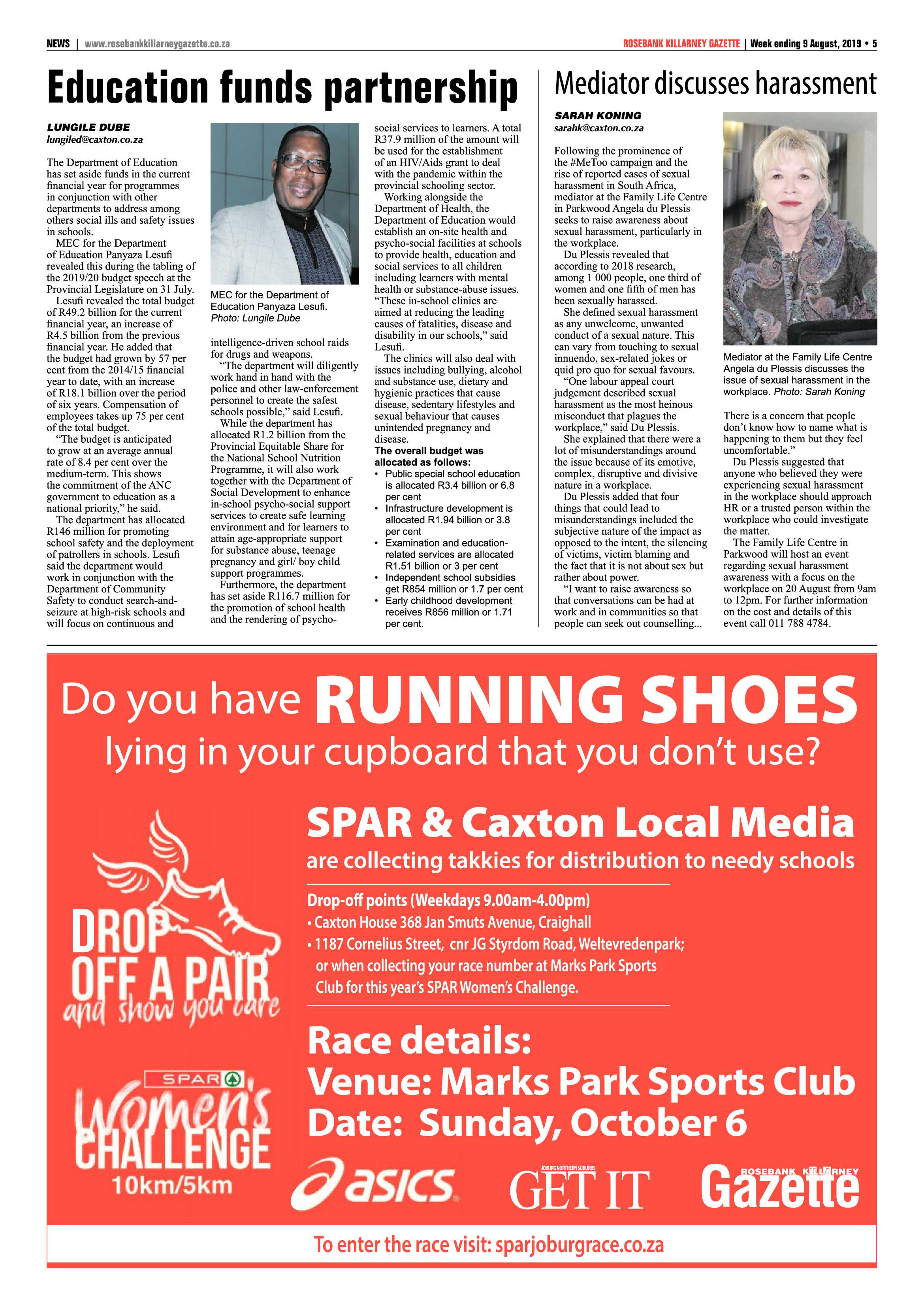 Rosebank Killarney Gazette 9 August, 2019 page 5