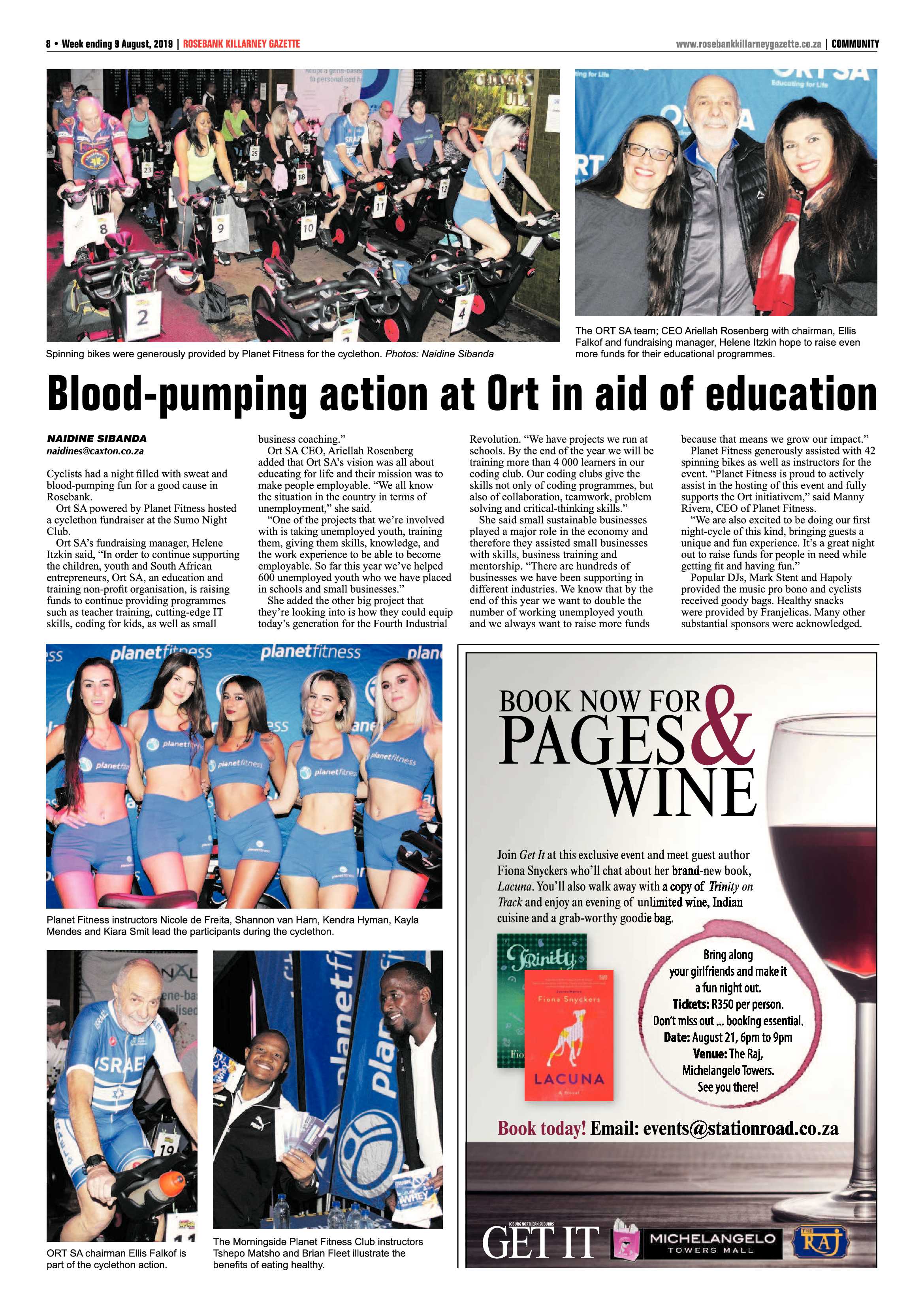 Rosebank Killarney Gazette 9 August, 2019 page 8