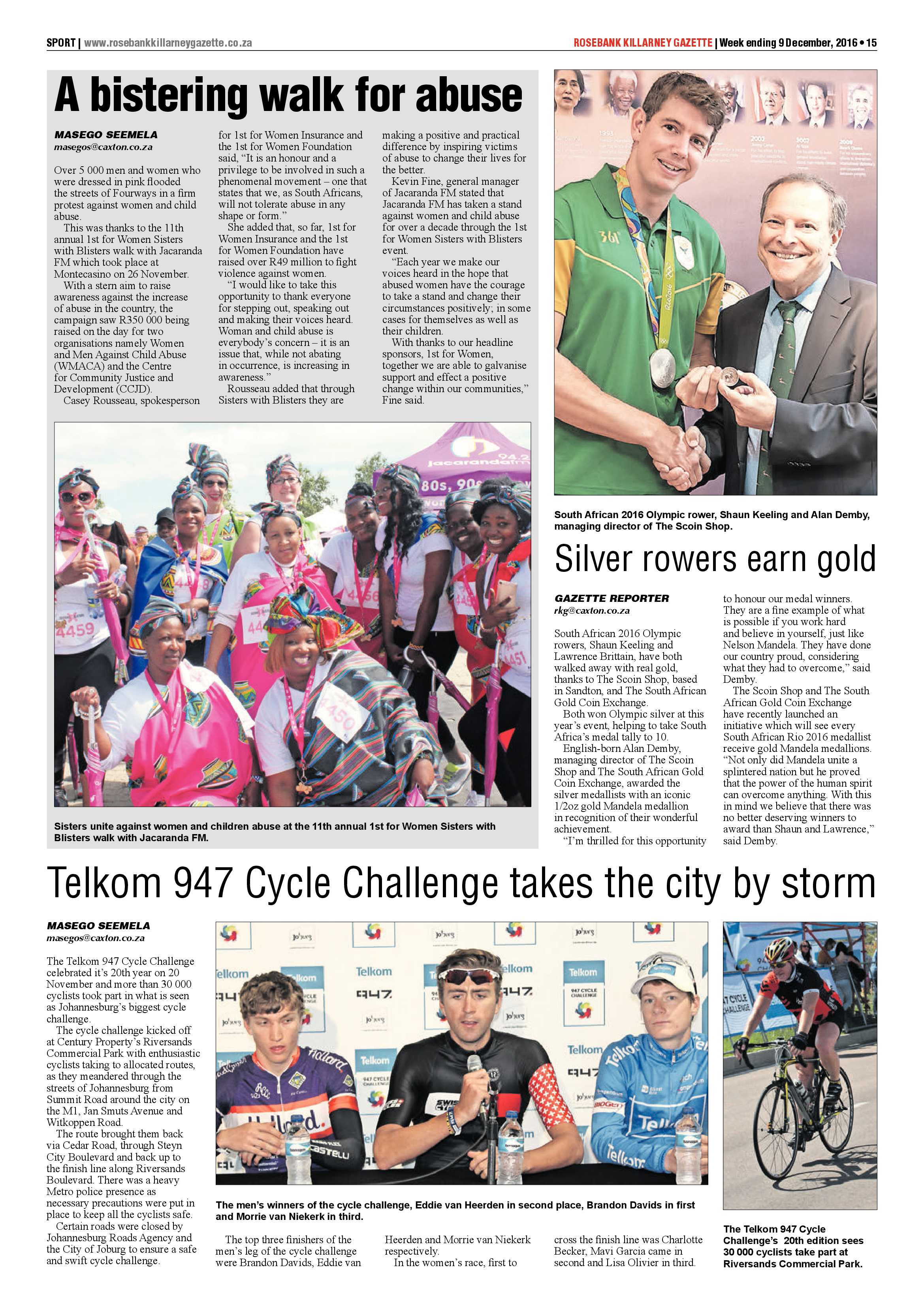 Rosebank Killarney Gazette 9 December 2016 page 15