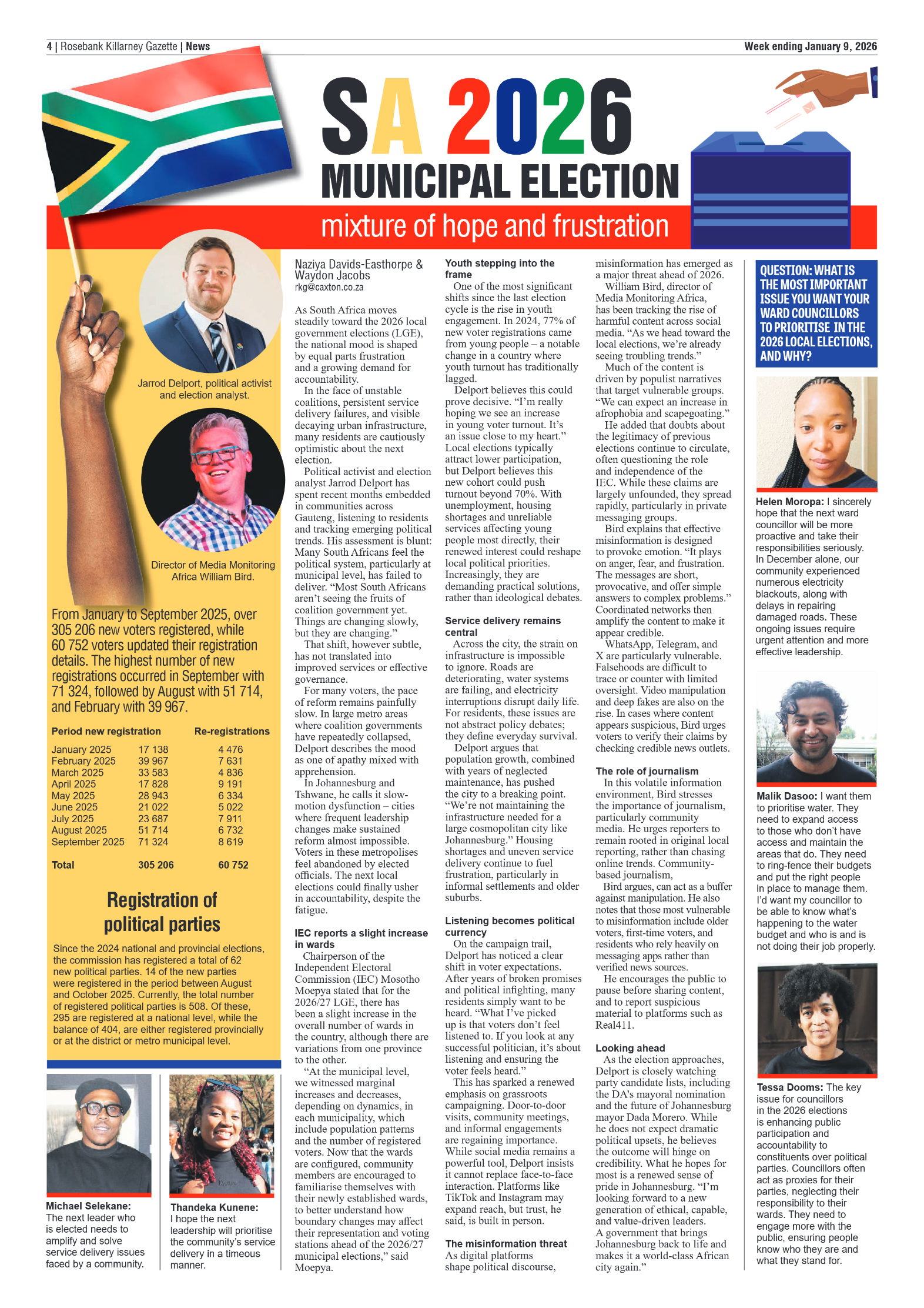 Rosebank Killarney Gazette 9 January 2026 page 4