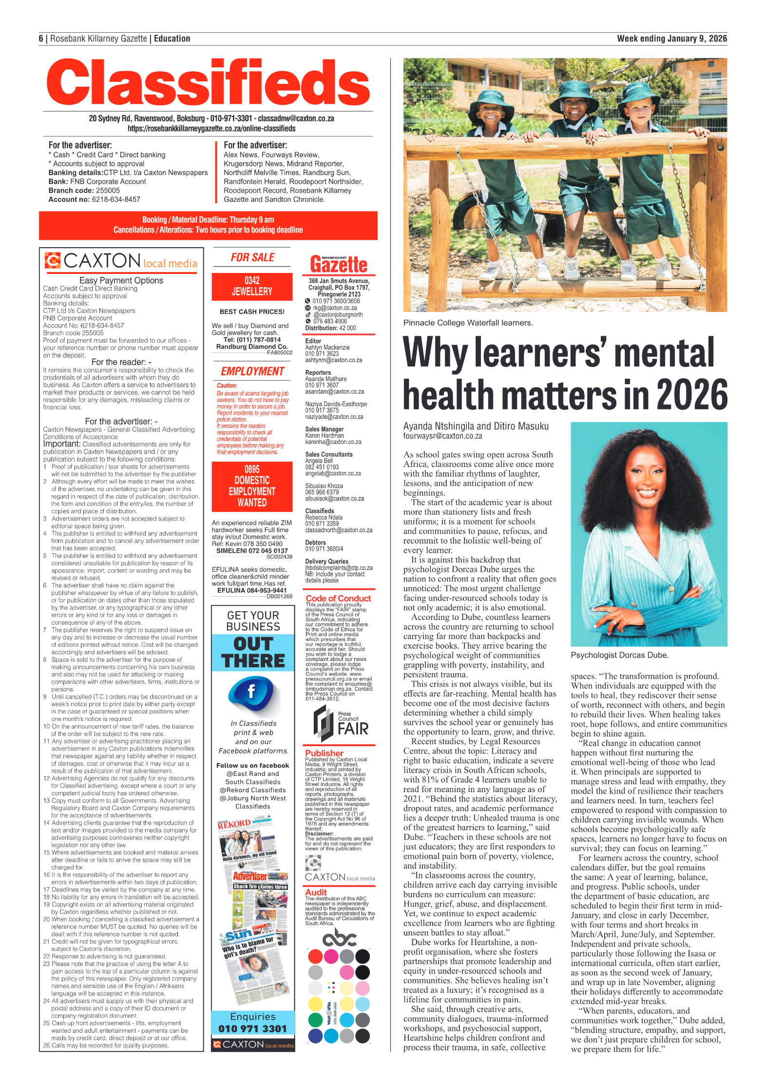 Rosebank Killarney Gazette 9 January 2026 page 6