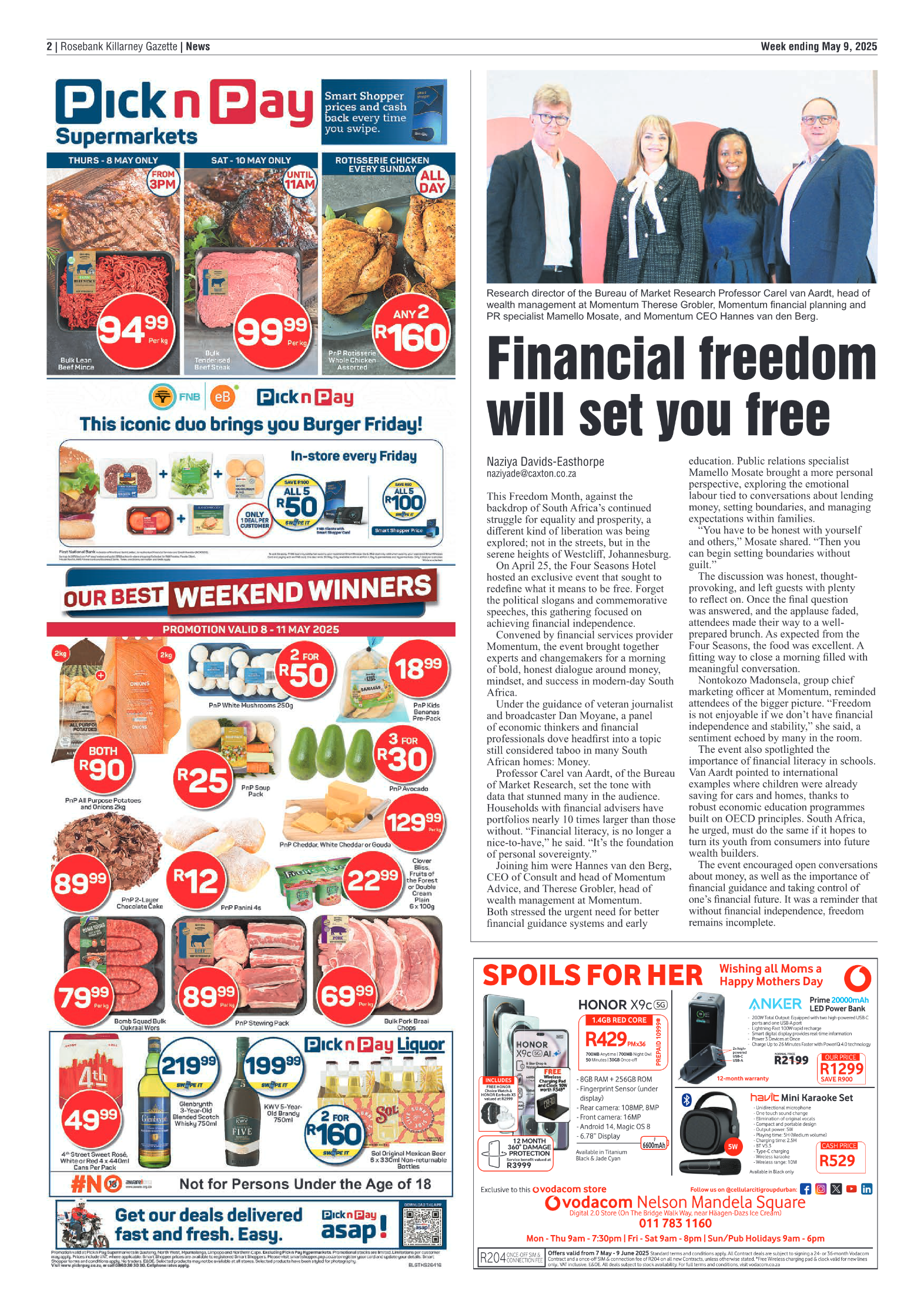 Rosebank Killarney Gazette 9 May 2025 page 2