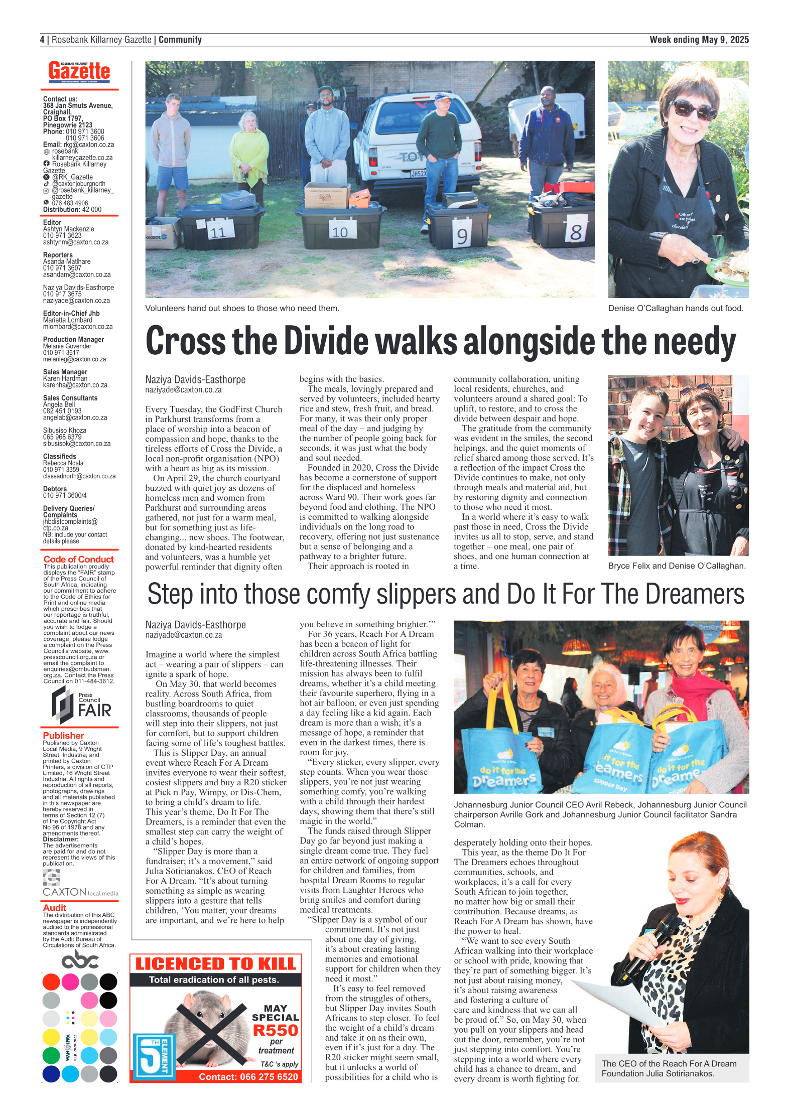 Rosebank Killarney Gazette 9 May 2025 page 4