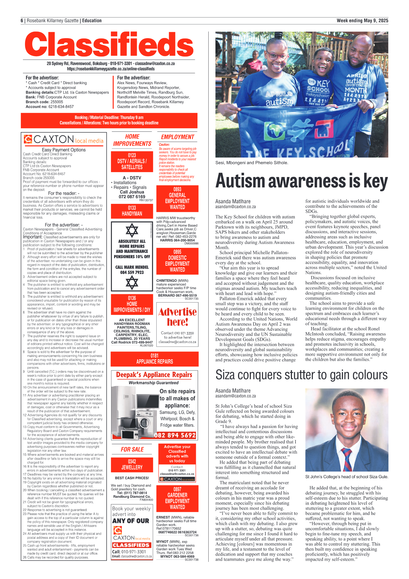 Rosebank Killarney Gazette 9 May 2025 page 6