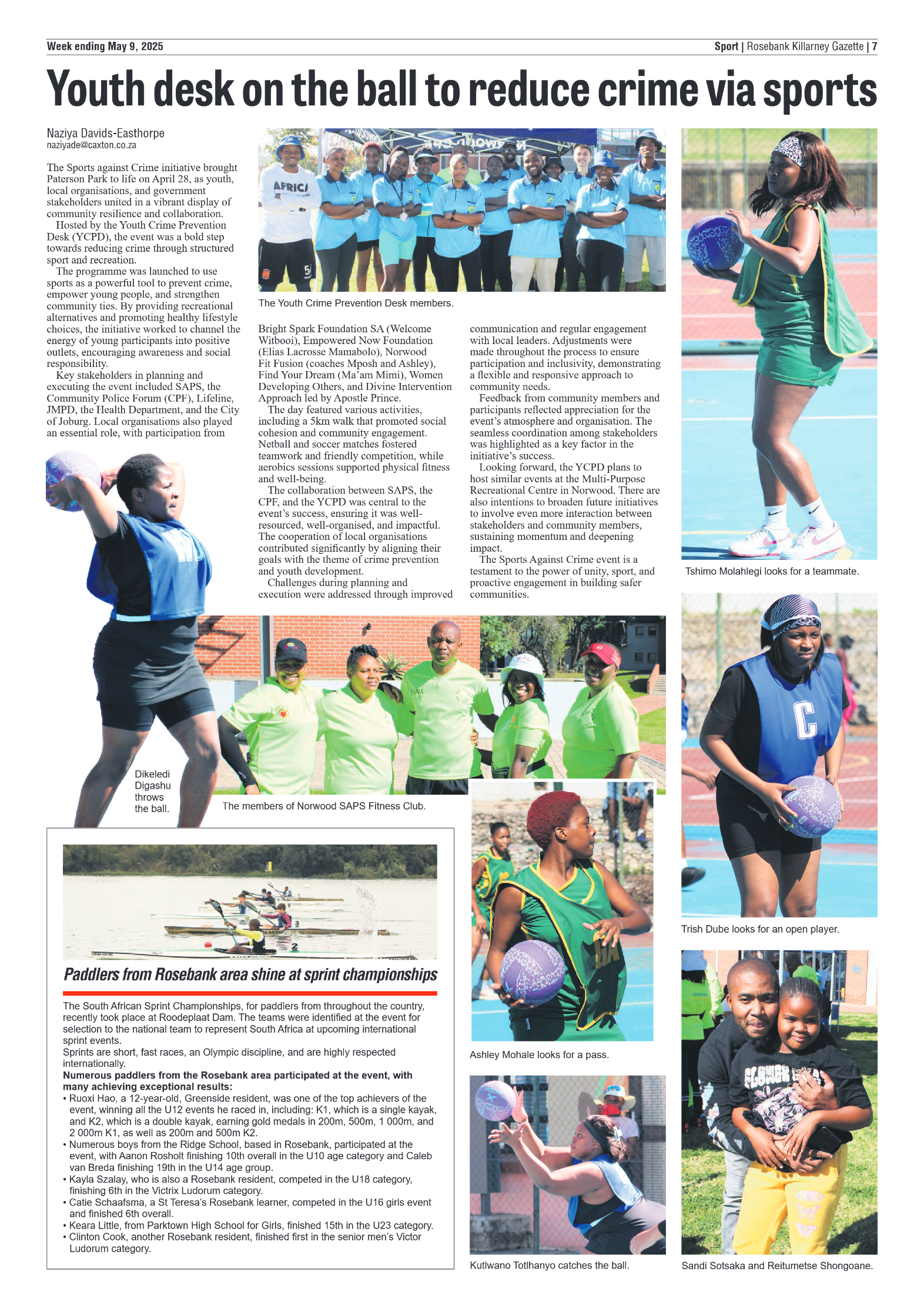 Rosebank Killarney Gazette 9 May 2025 page 7