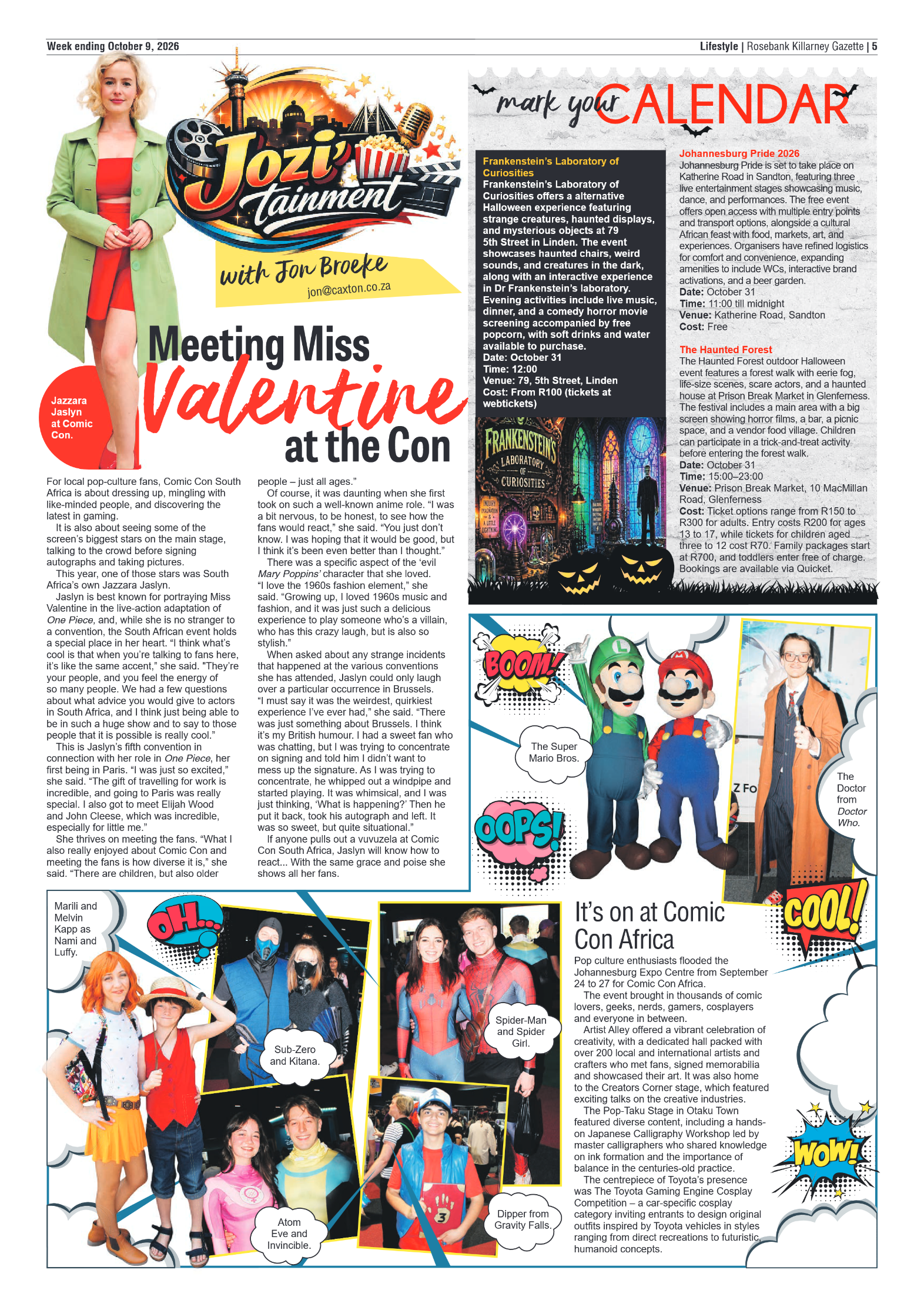 Rosebank Killarney Gazette 9 October 2026 page 5