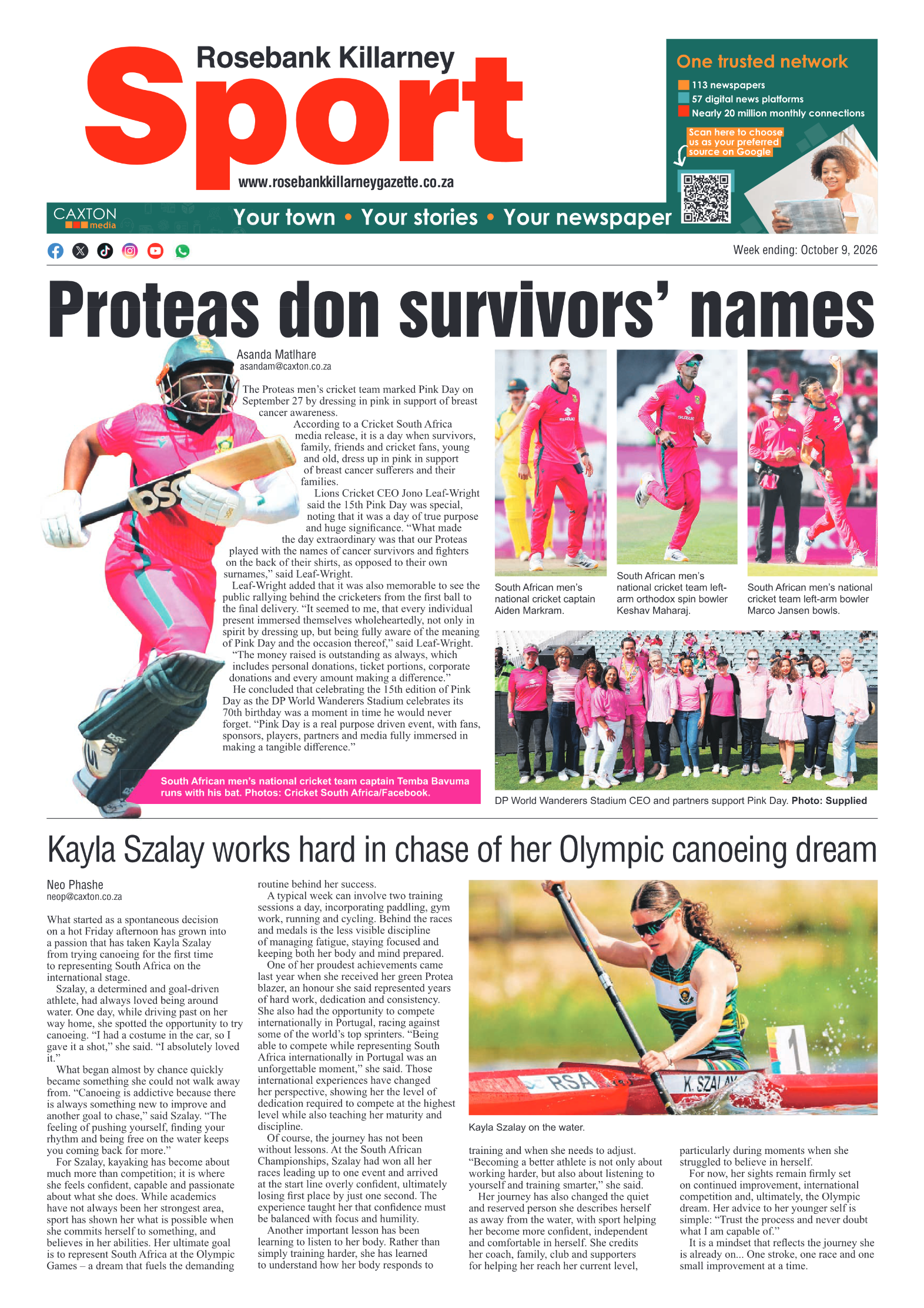 Rosebank Killarney Gazette 9 October 2026 page 8