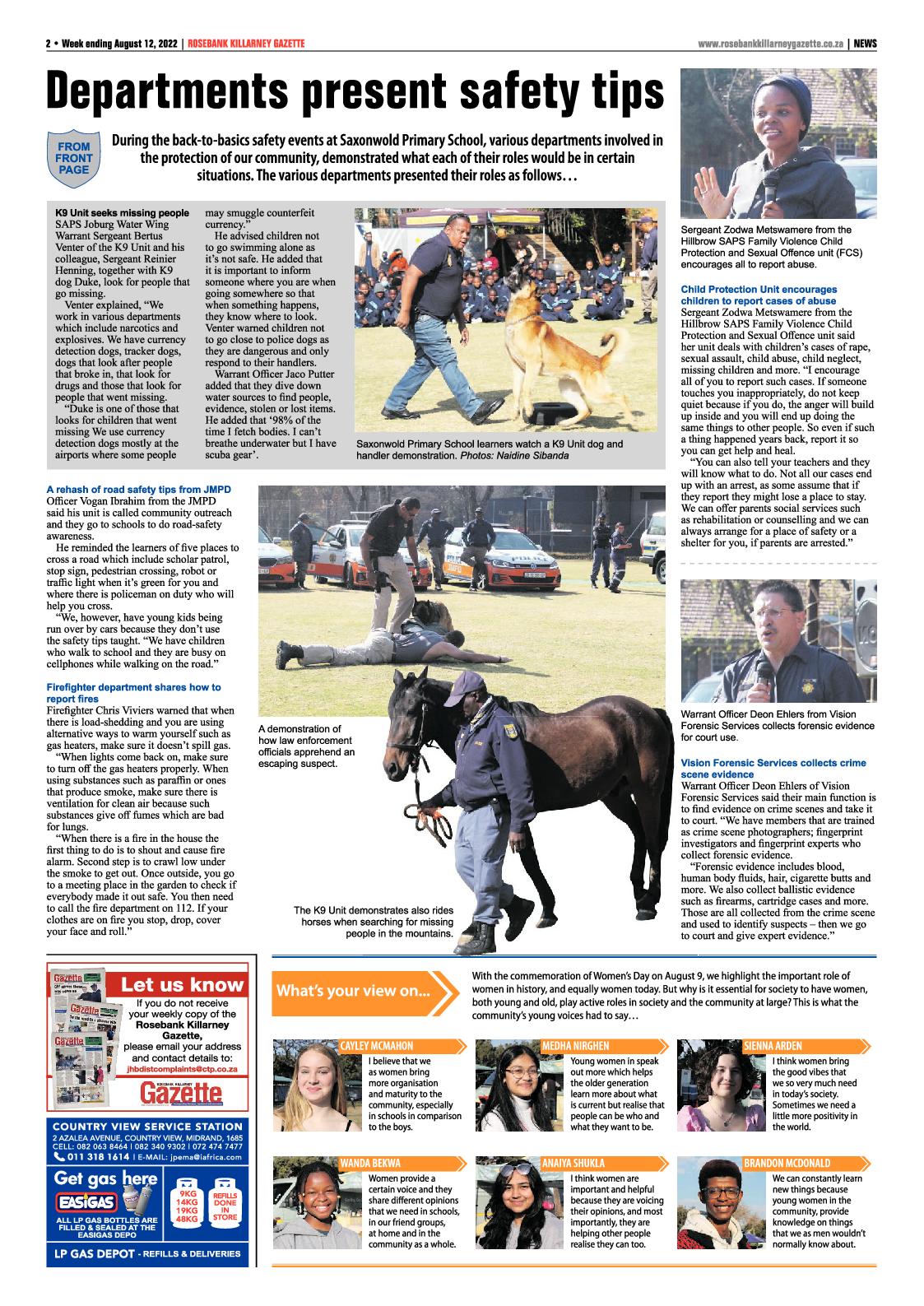Rosebank Killarney Gazette August 12 2022 page 2
