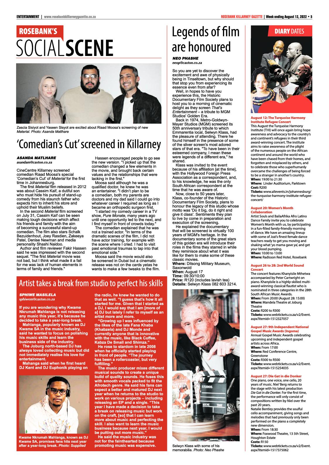 Rosebank Killarney Gazette August 12 2022 page 5