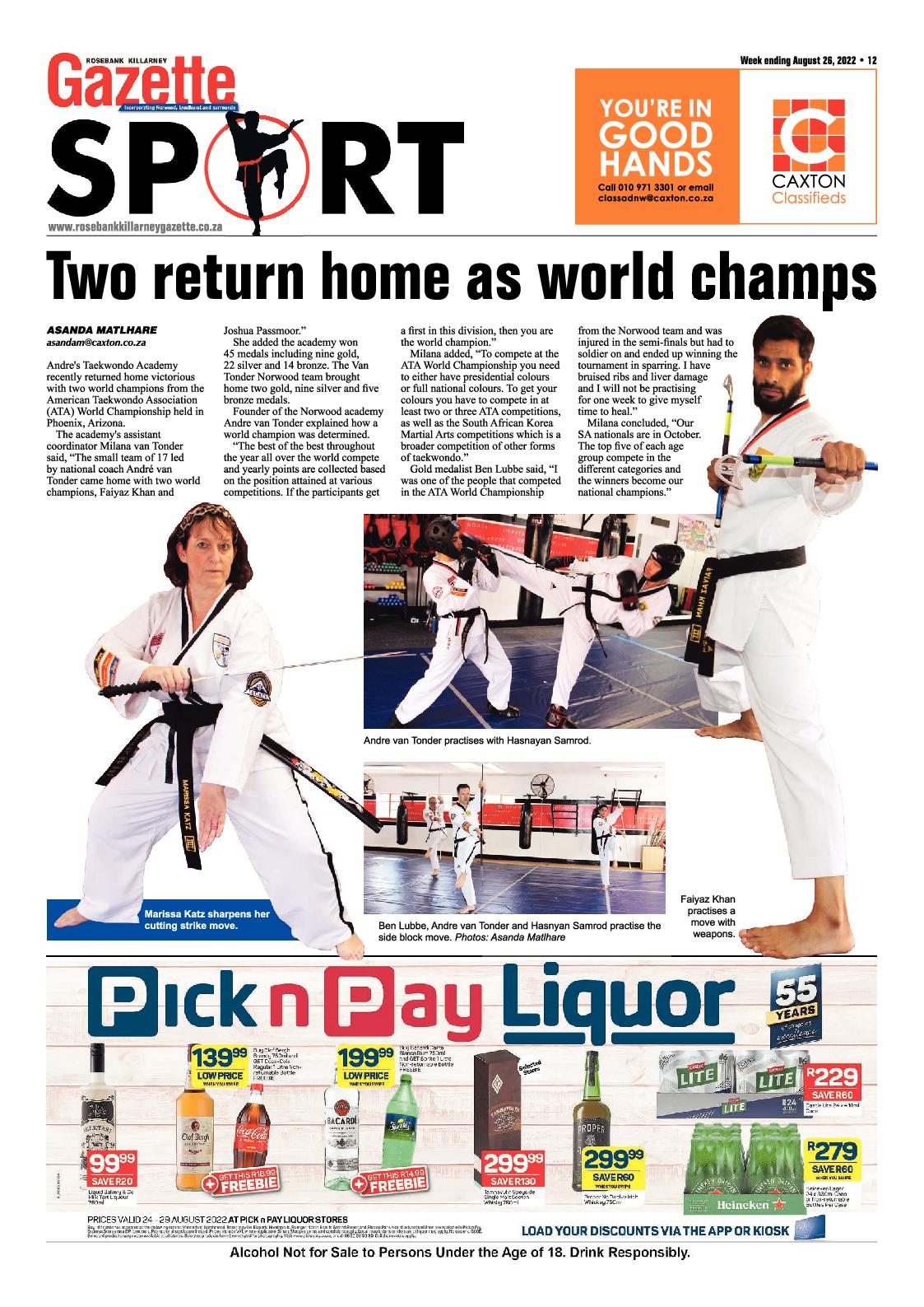 Rosebank Killarney Gazette August 26 2022 page 12