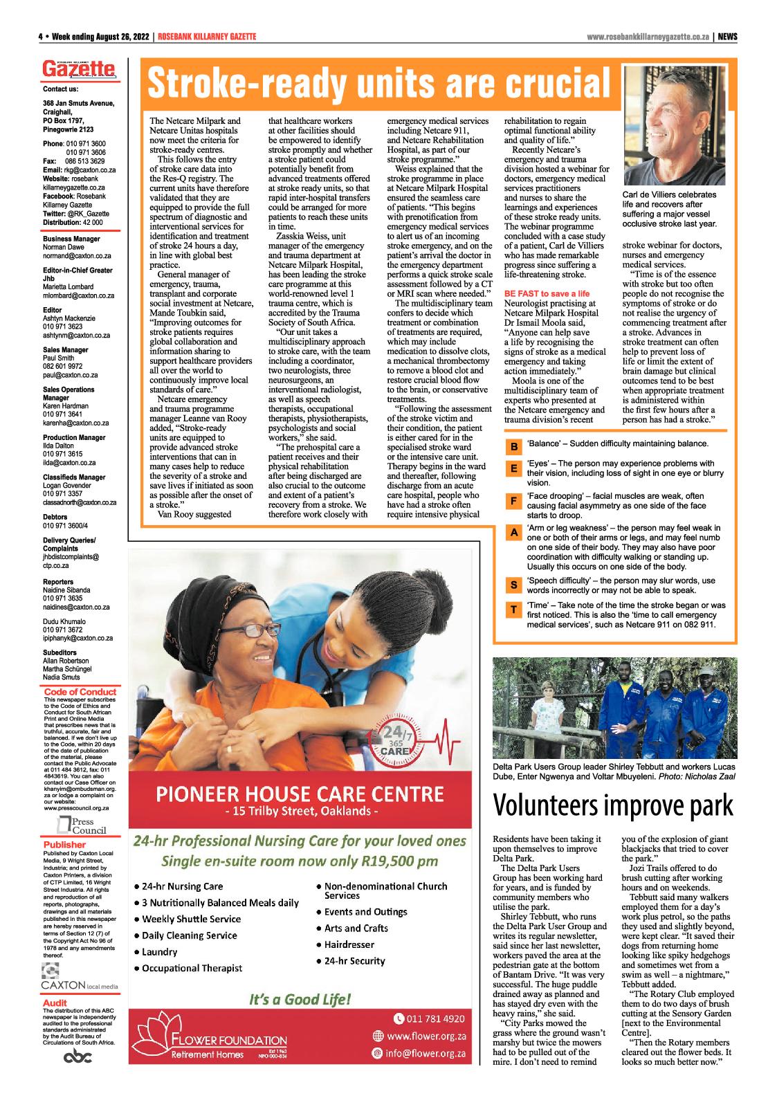 Rosebank Killarney Gazette August 26 2022 page 4