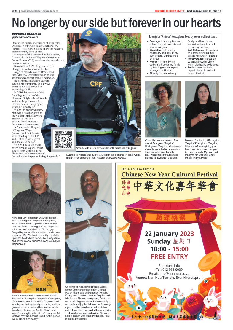 Rosebank Killarney Gazette Jan 13 2023 page 3