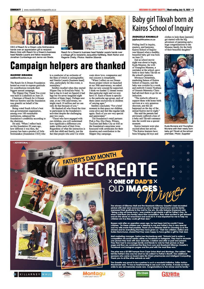 Rosebank Killarney Gazette July 15 2022 page 5