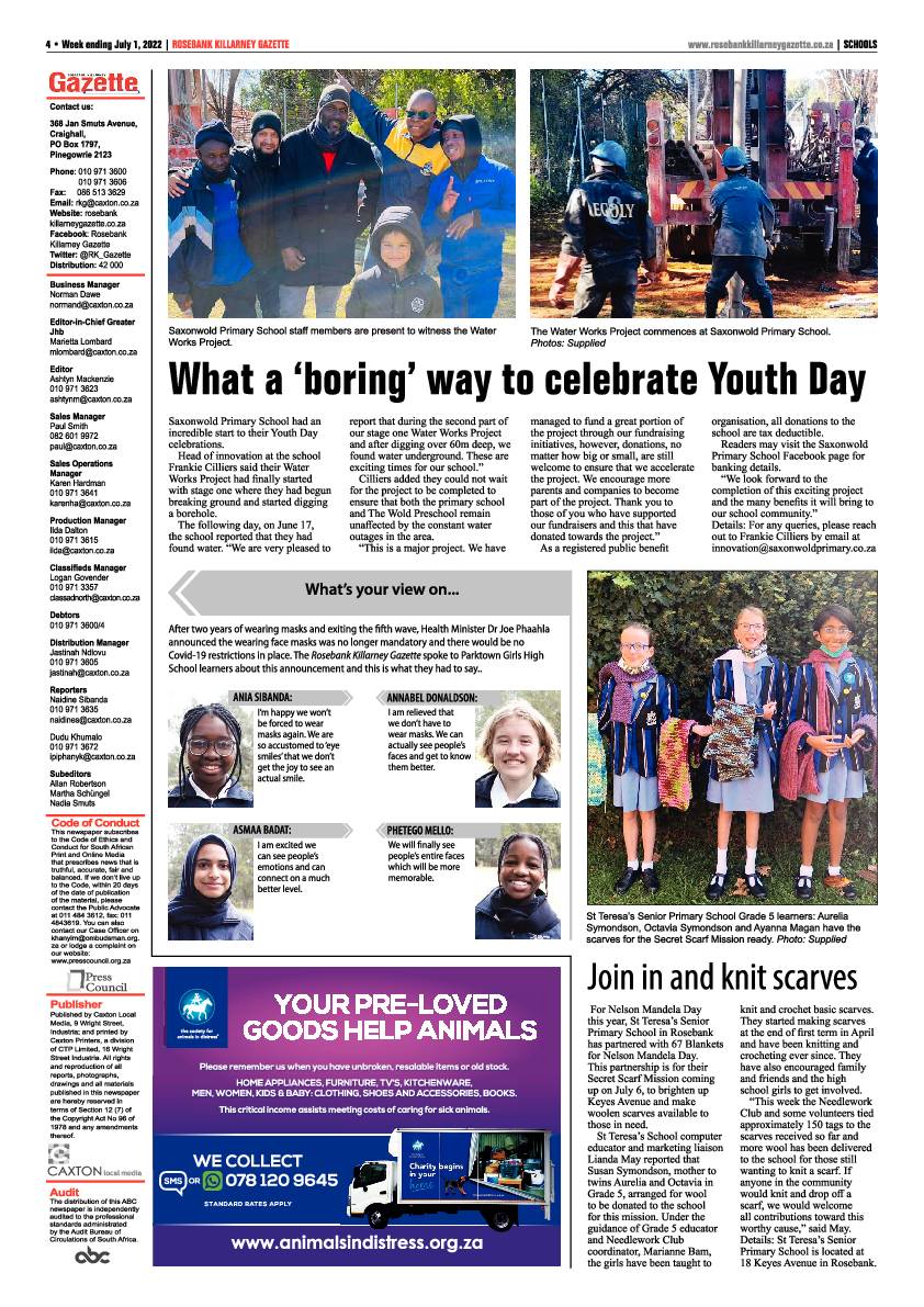 Rosebank Killarney Gazette July 1 2022 page 4