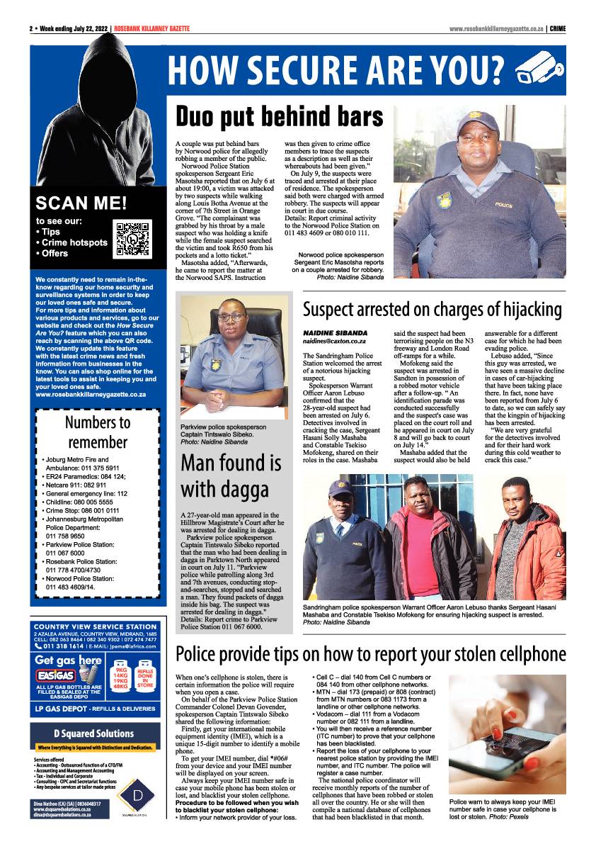 Rosebank Killarney Gazette July 22 2022 page 2