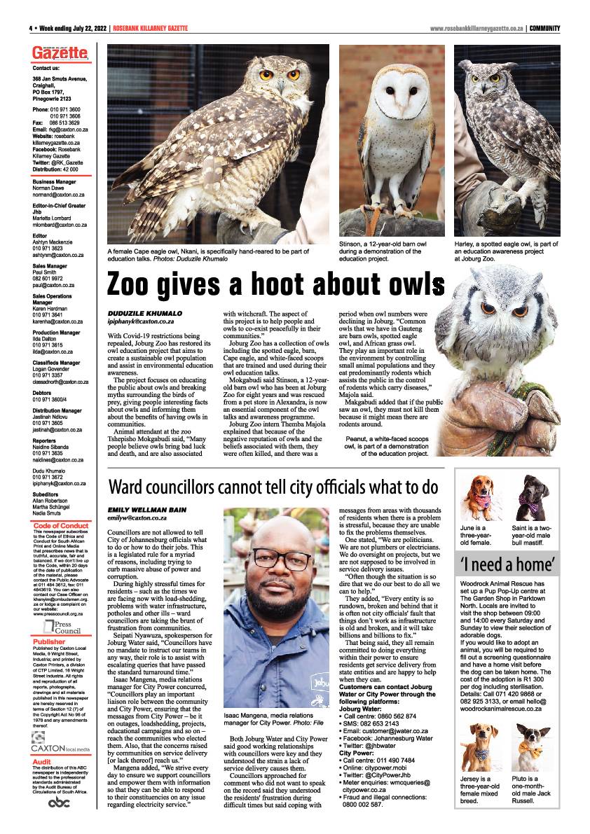 Rosebank Killarney Gazette July 22 2022 page 4