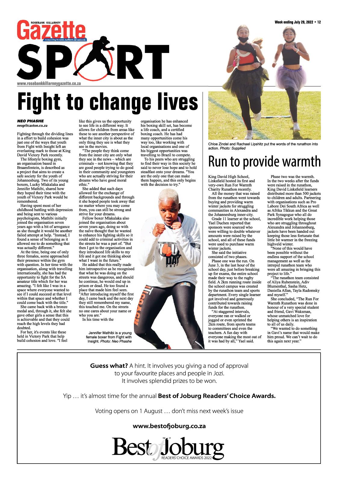 Rosebank Killarney Gazette July 29 2022 page 12