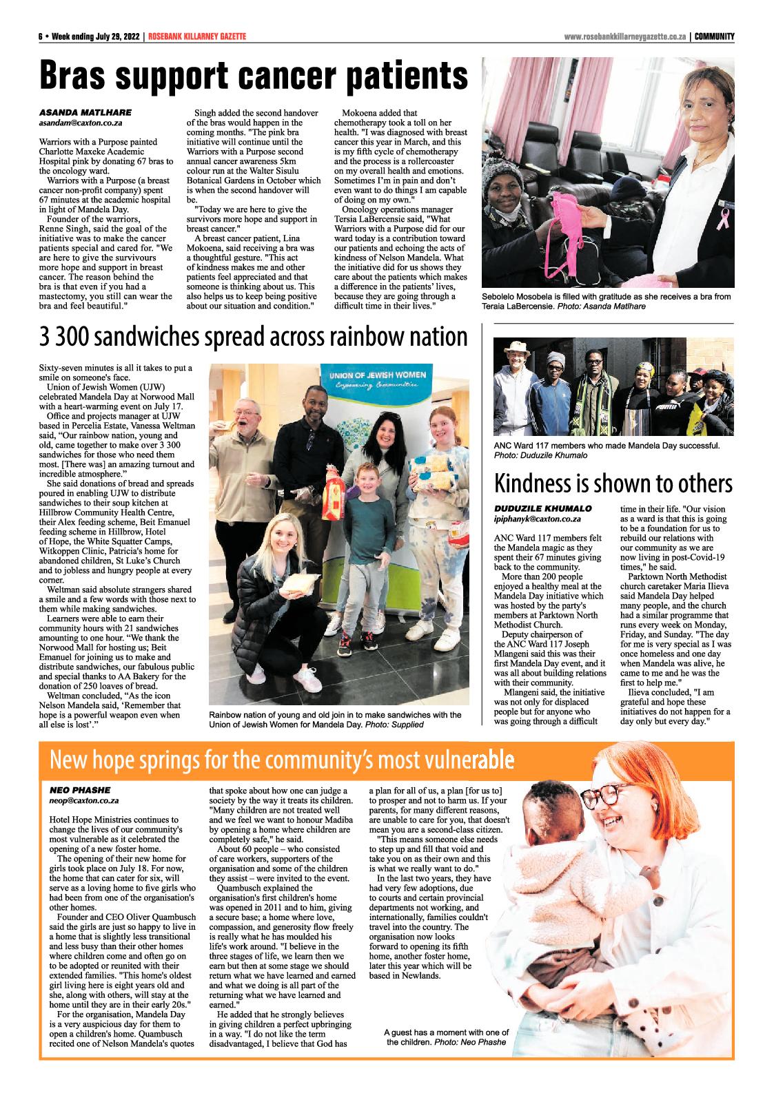 Rosebank Killarney Gazette July 29 2022 page 6