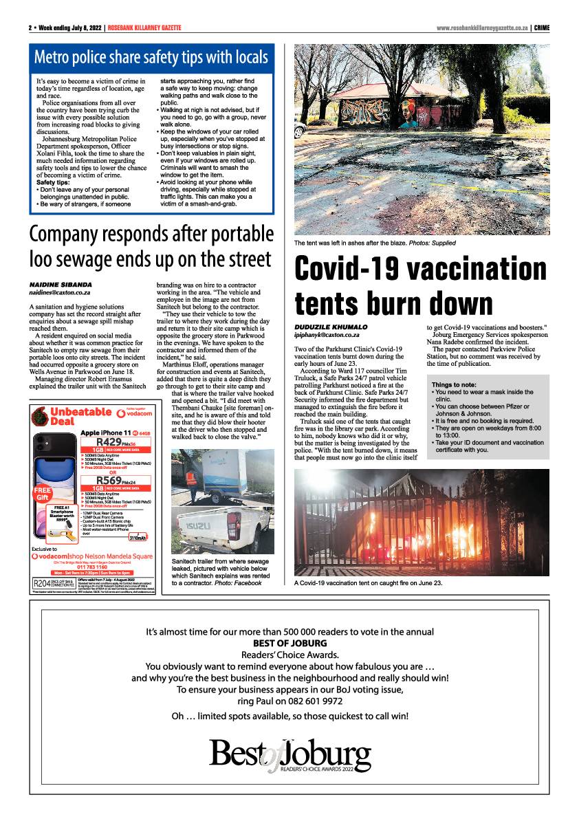 Rosebank Killarney Gazette July 8 2022 page 2