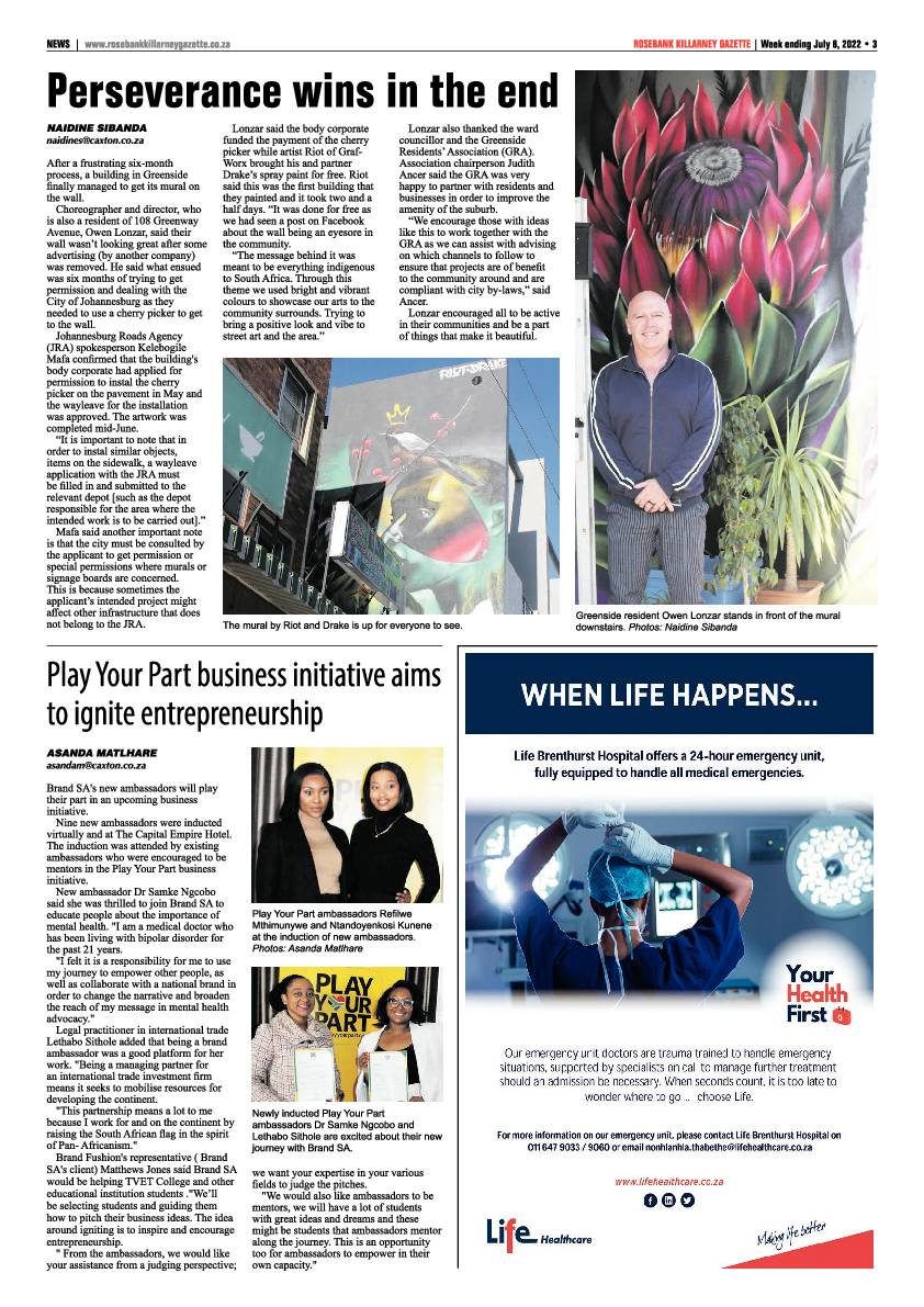 Rosebank Killarney Gazette July 8 2022 page 3
