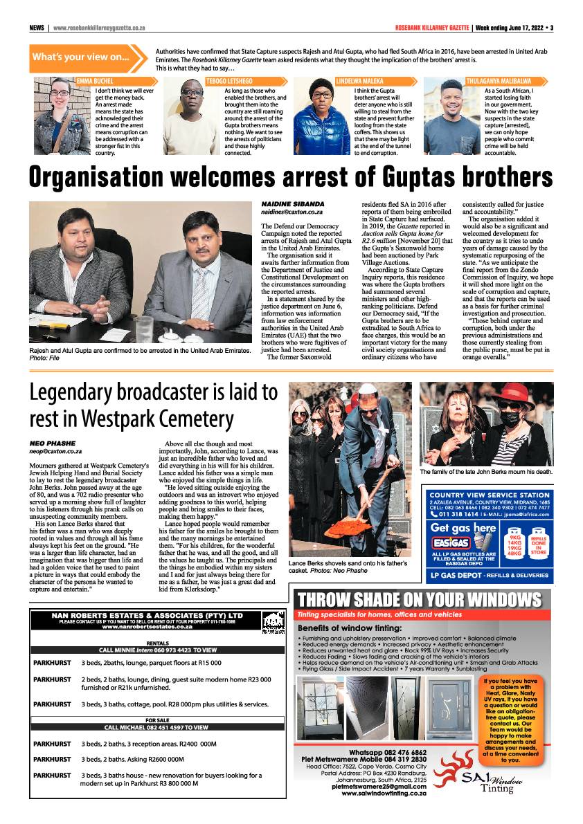 Rosebank Killarney Gazette June 17 2022 page 3