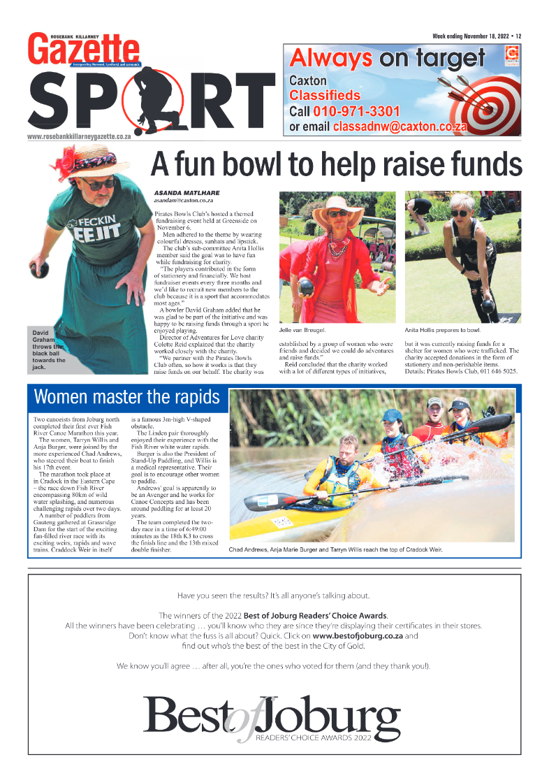 Rosebank Killarney Gazette Nov 18 2022 page 12
