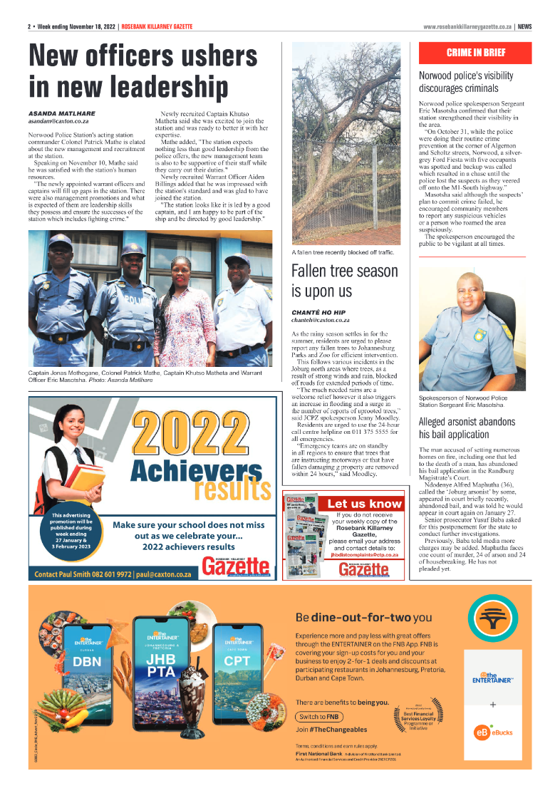 Rosebank Killarney Gazette Nov 18 2022 page 2