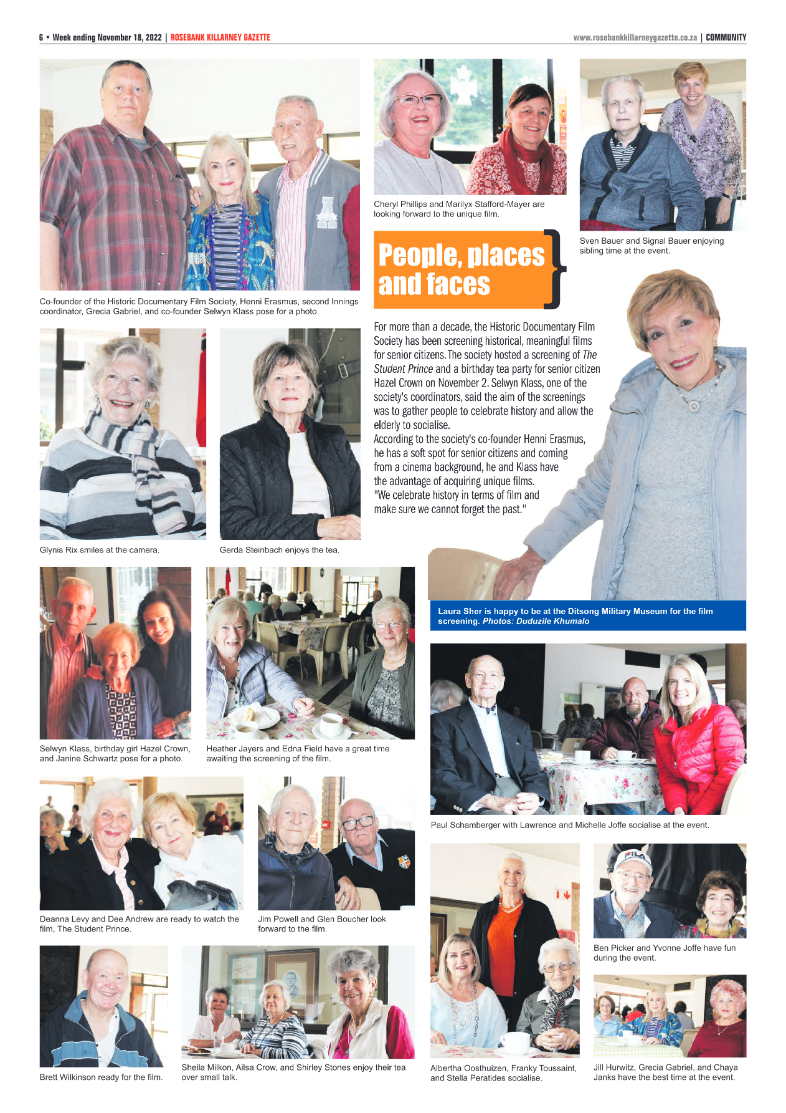 Rosebank Killarney Gazette Nov 18 2022 page 6